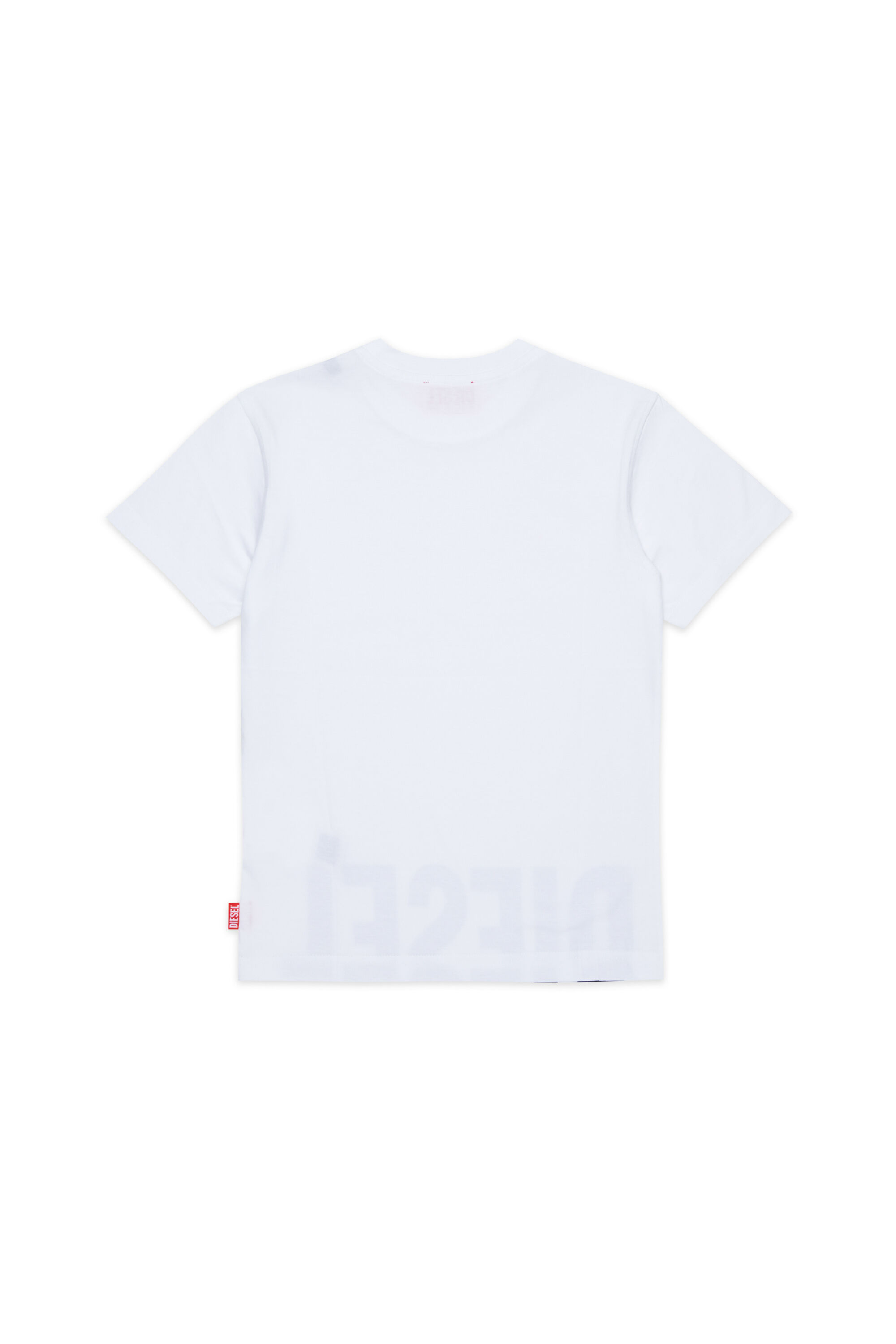 Diesel - TPRES, T-shirt avec logo d&eacute;coup&eacute; Homme in Blanc - 2