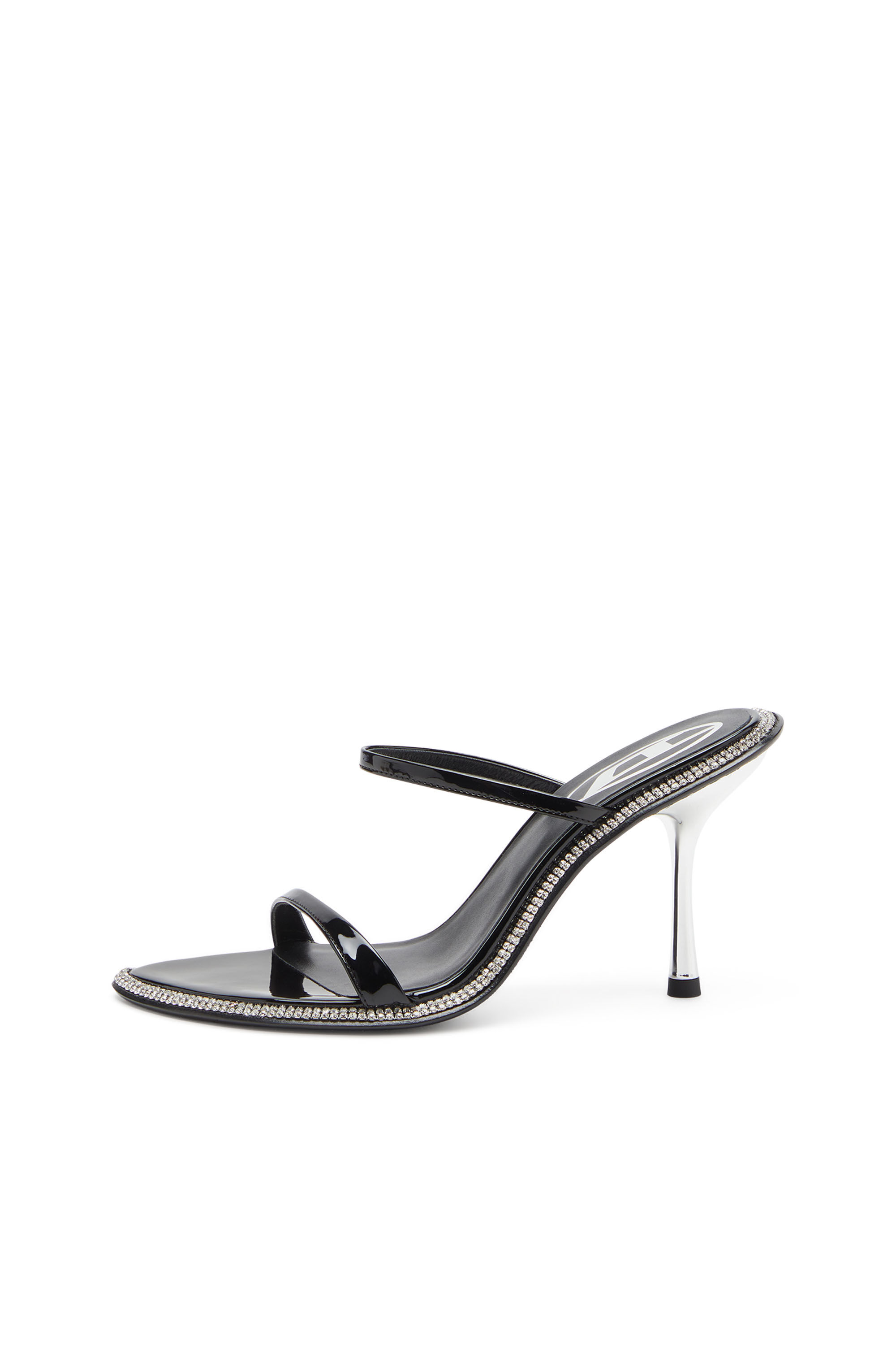 Diesel - D-HAVANNA SDL, D-Havanna-Mule in vernice con cristalli Donna in Nero - 7