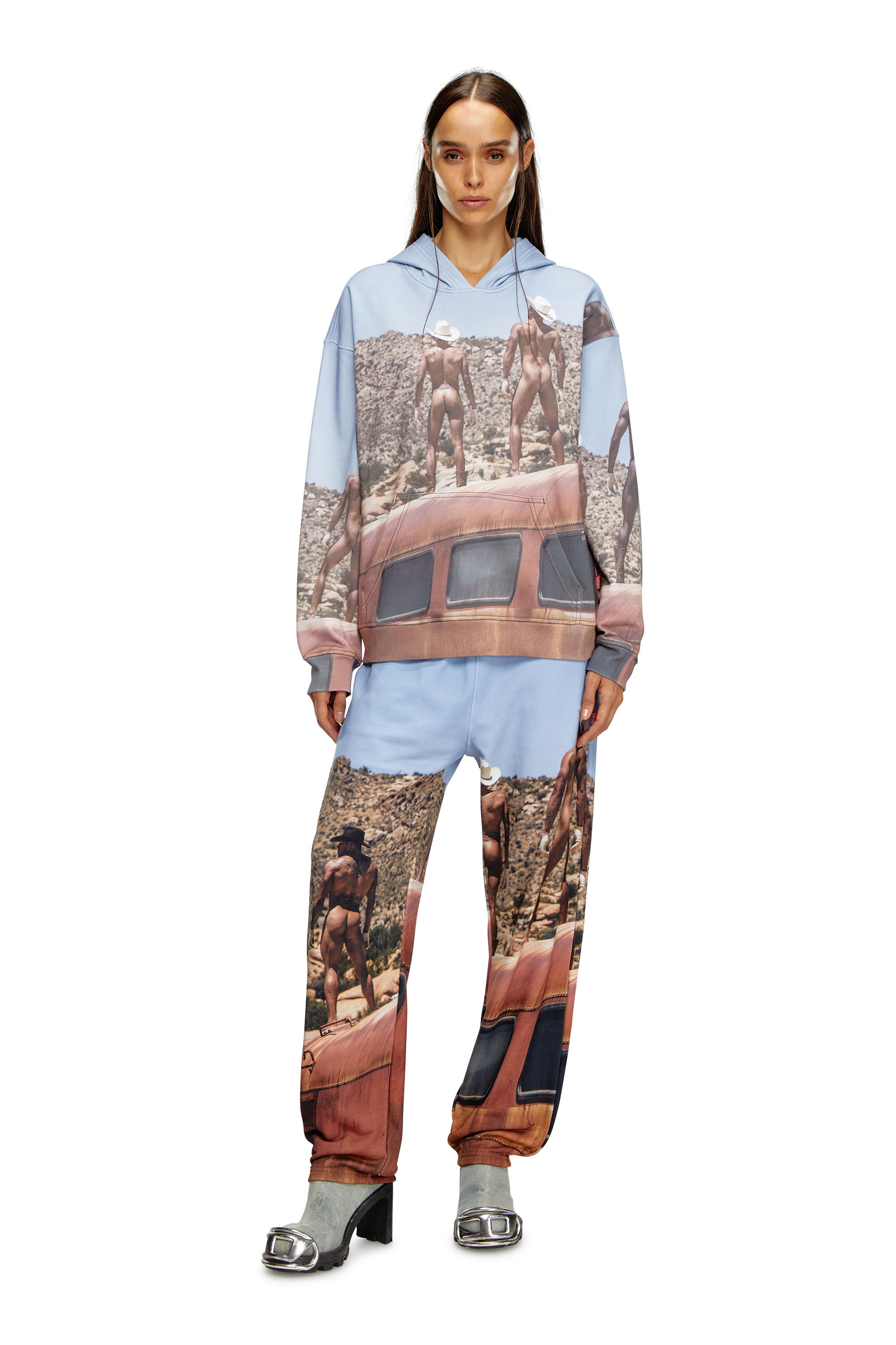 Diesel - PR-S-NLABEL-HOOD-HVB, Blu - Image 6