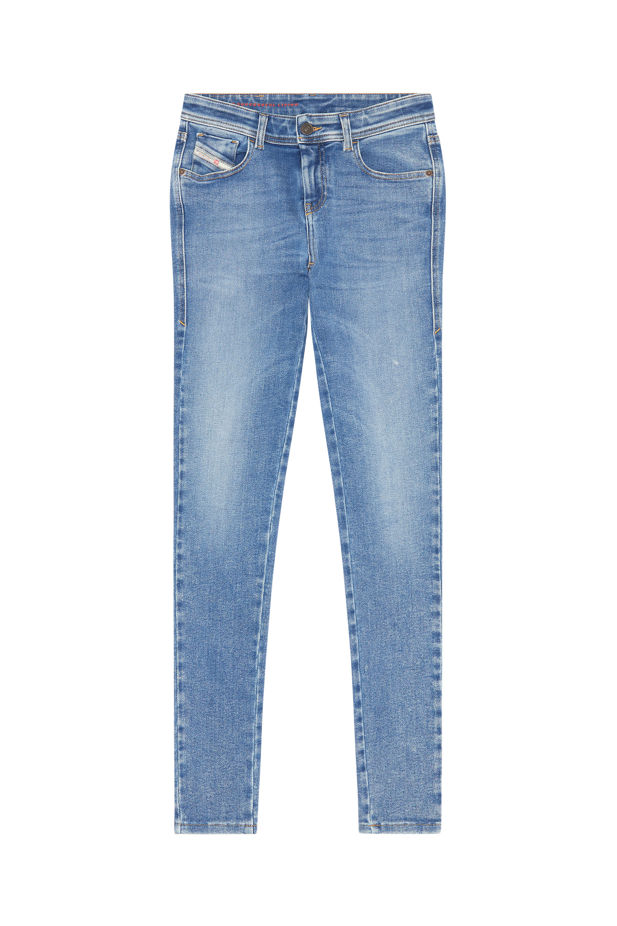 Diesel - Super skinny Jeans 2017 Slandy 09D62, Blu medio - Image 2