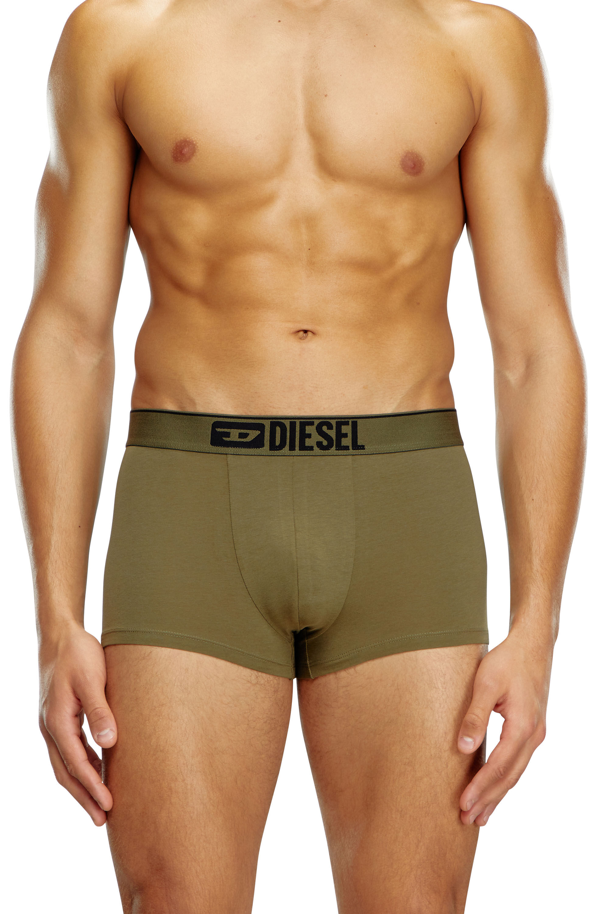 Diesel - UMBX-DAMIENTHREEPACK, Homme Lot de 3 boxers unis et motif camouflage in Vert - Image 3