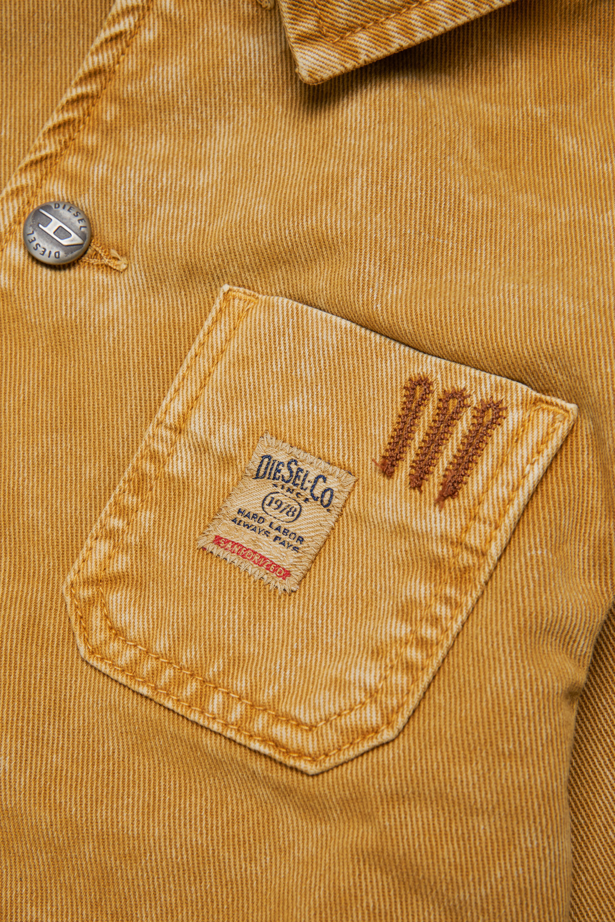Diesel - JSTACK, Veste-chemise style workwear Homme in Marron - 4
