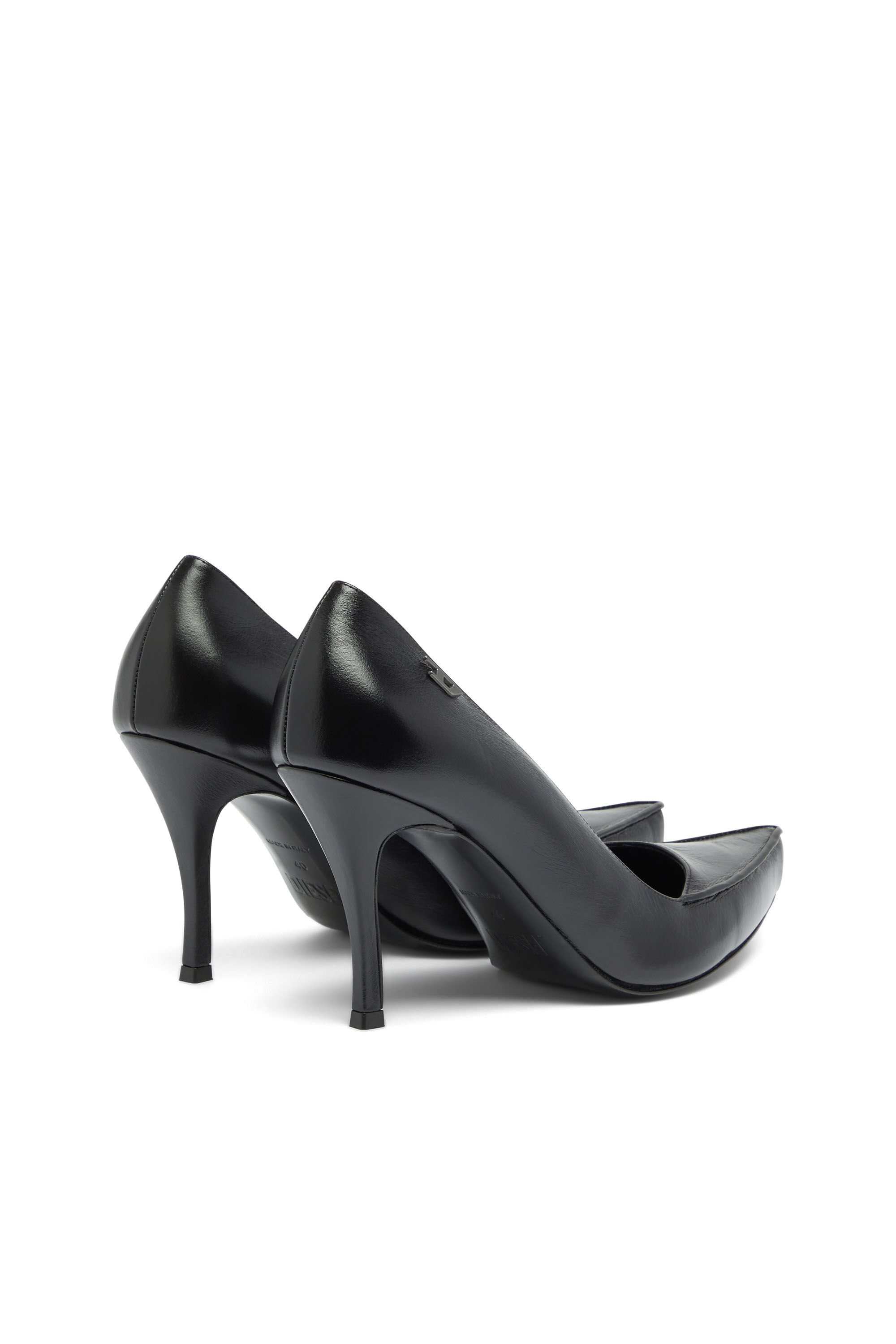 Diesel - D-LUCETTE-90-PUMP D, Damen D-Lucette-Pumps aus Leder in Schwarz - 3
