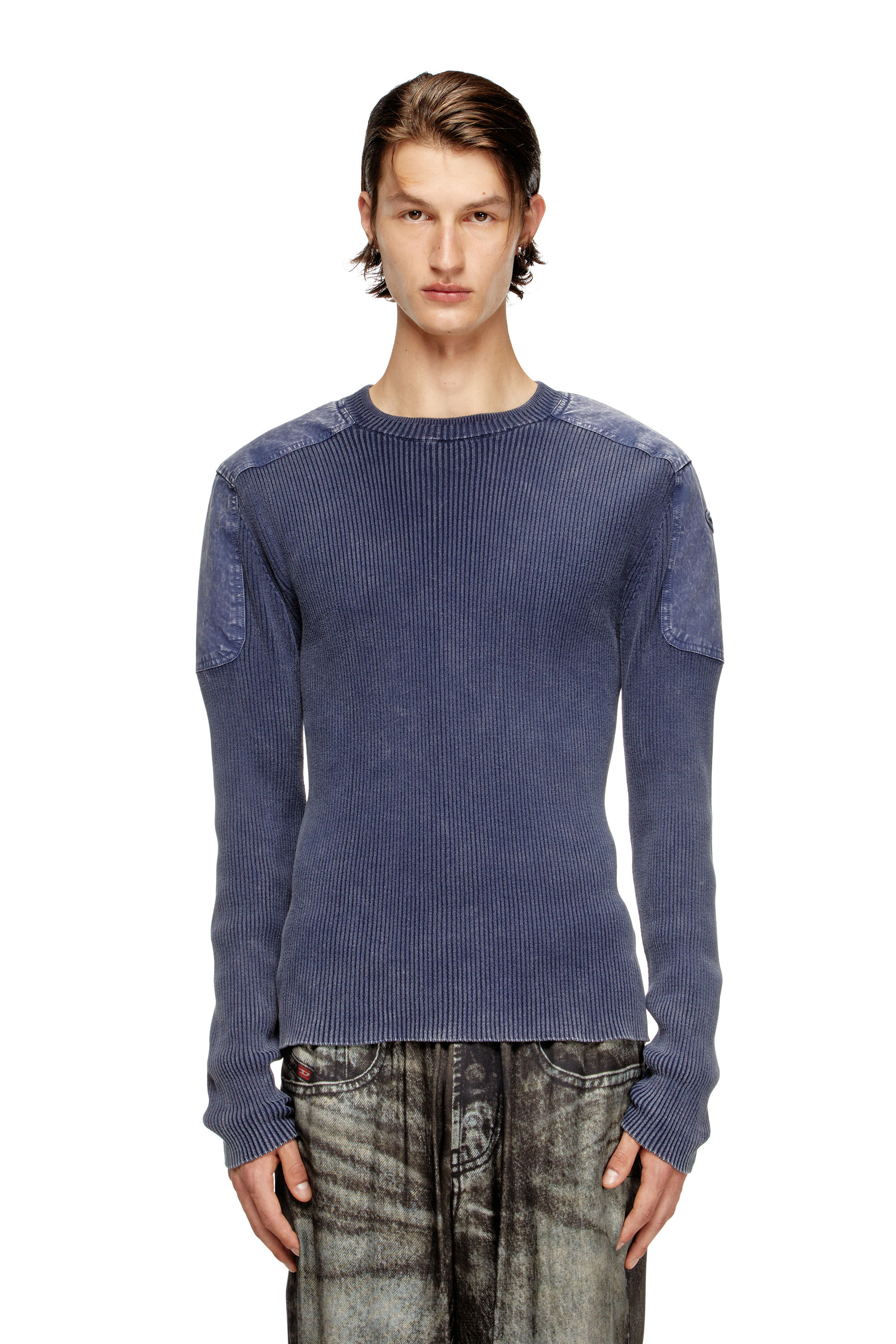 Diesel - K-MARTIN, Maglia con spalle a contrasto Uomo in ToBeDefined - 3