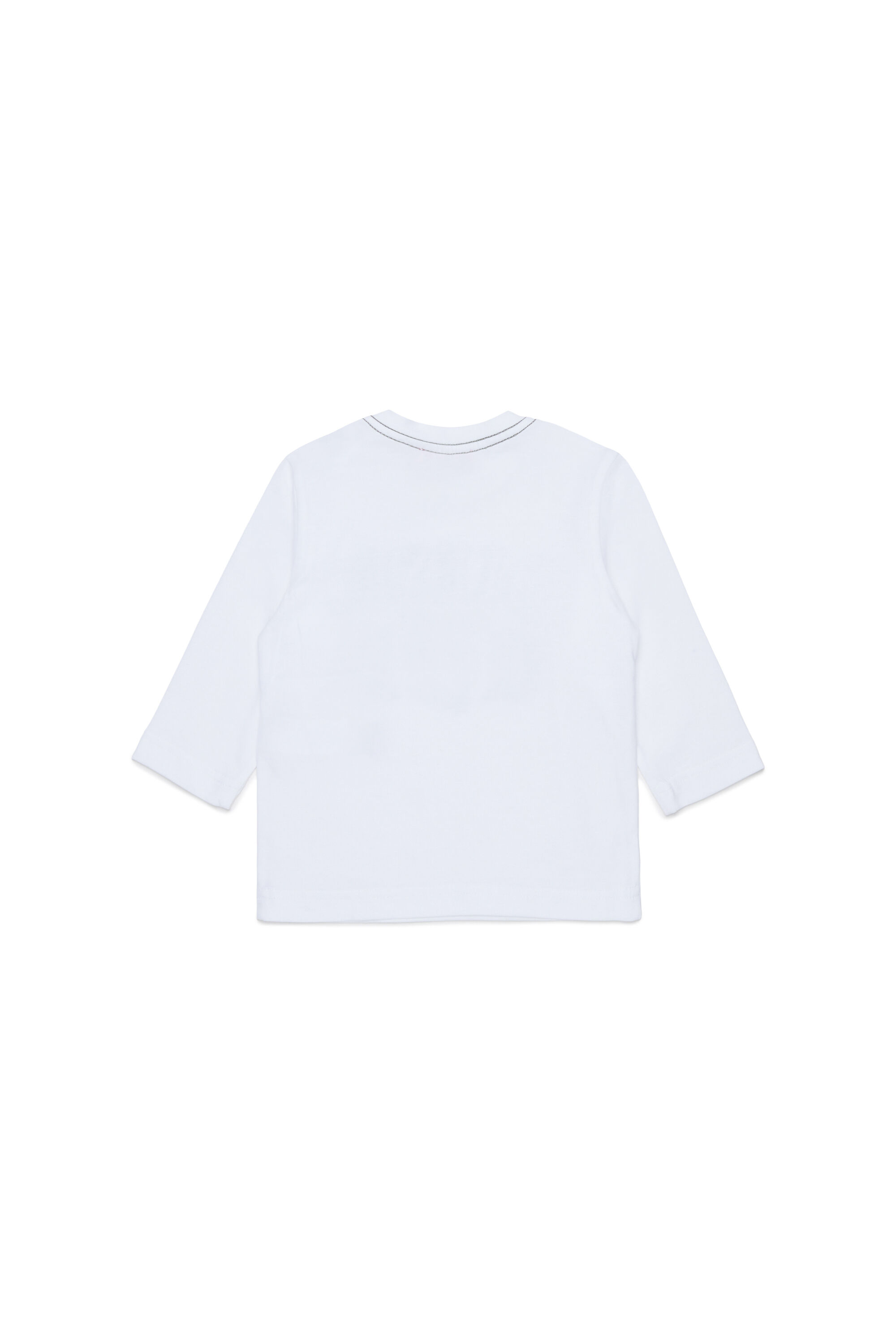 Diesel - TBANB, T-shirt &agrave; manches longues avec logo imprim&eacute; Homme in Blanc - 2