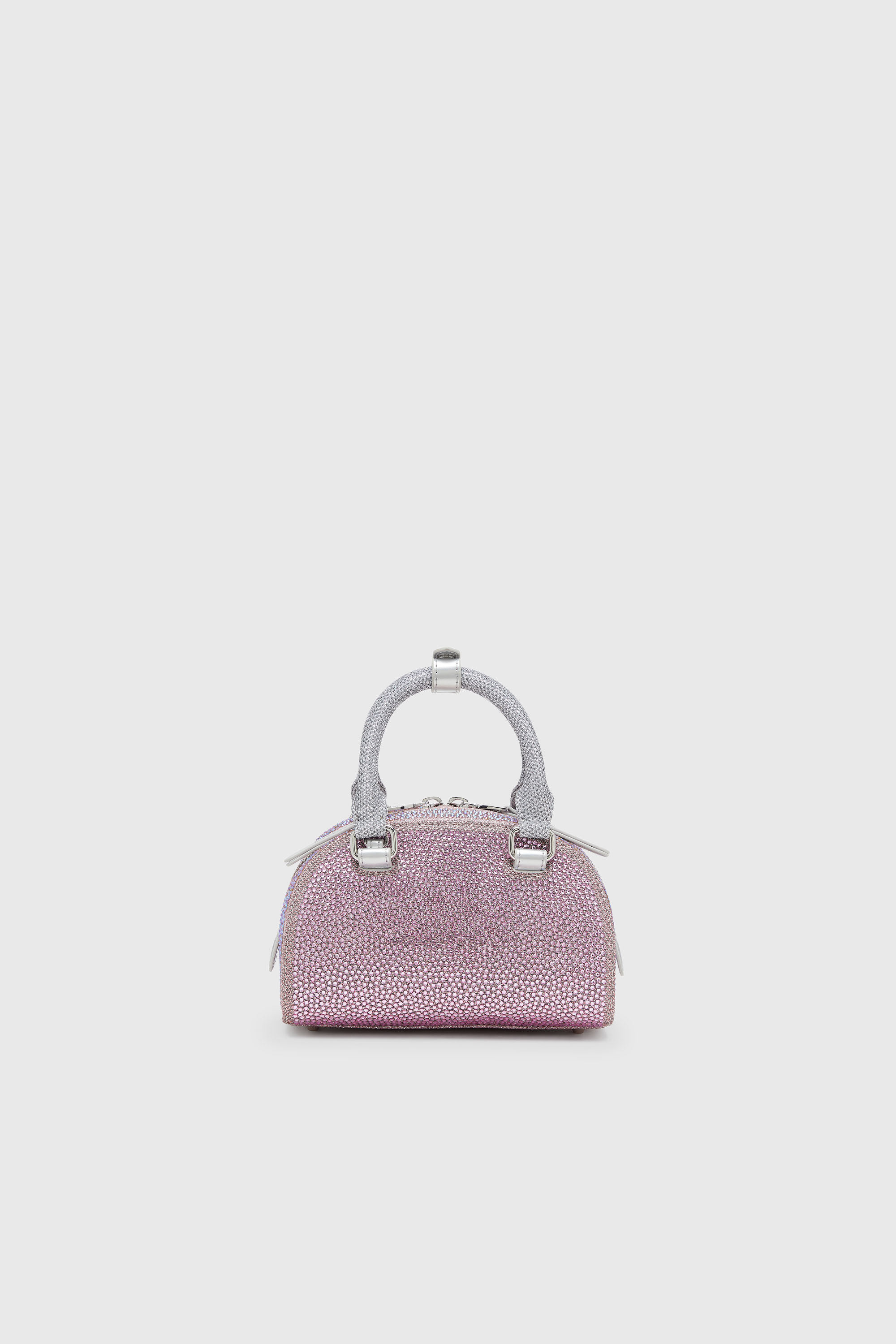 Diesel - 1DR DOME CROSSBODY, Damen 1DR Dome - Kleine-Crossbody-Bag aus Crystal Lurex in Rosa - 2