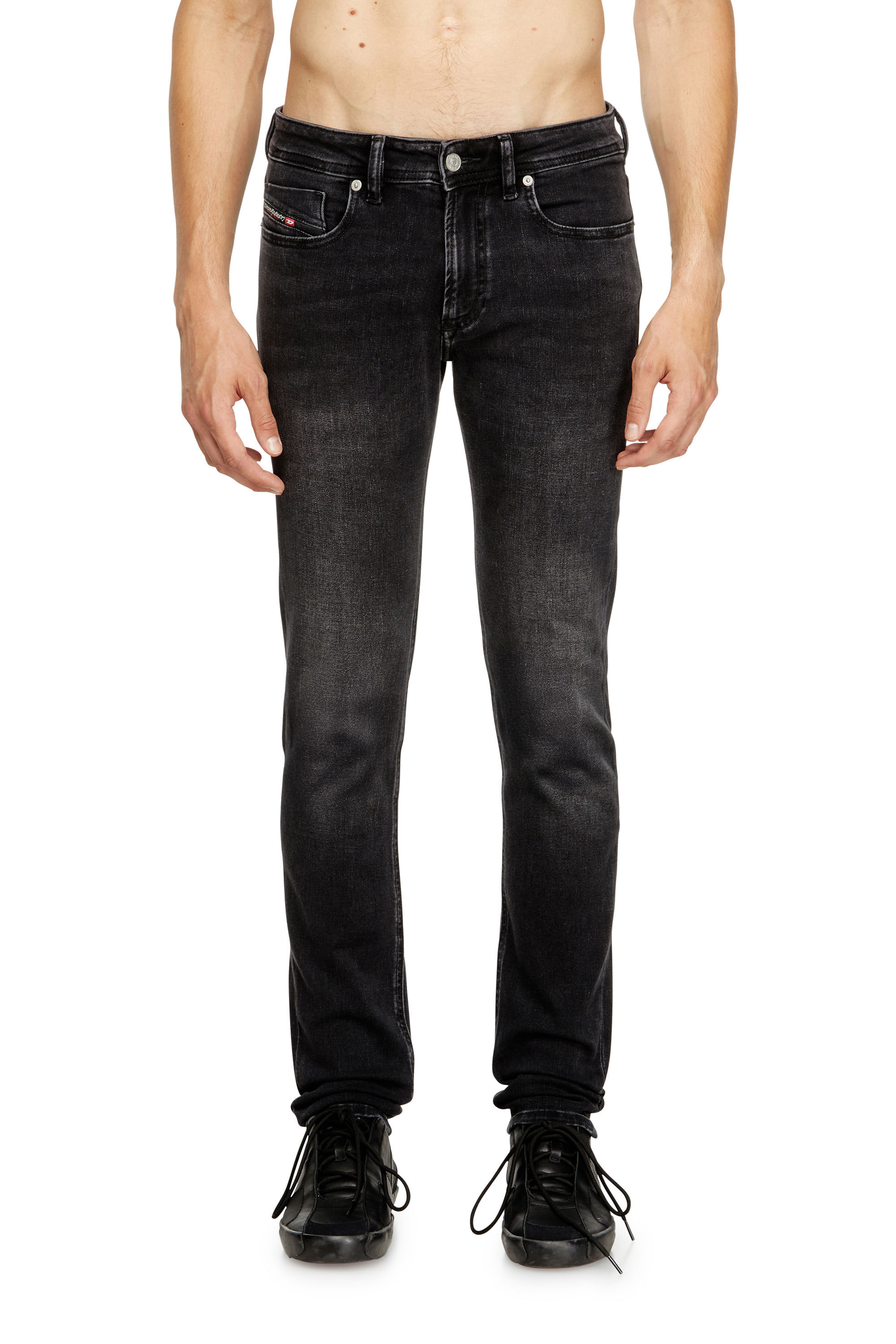 Diesel - Skinny Jeans 1979 Sleenker 0DBDN Homme, Noir/Gris foncé - Image 2