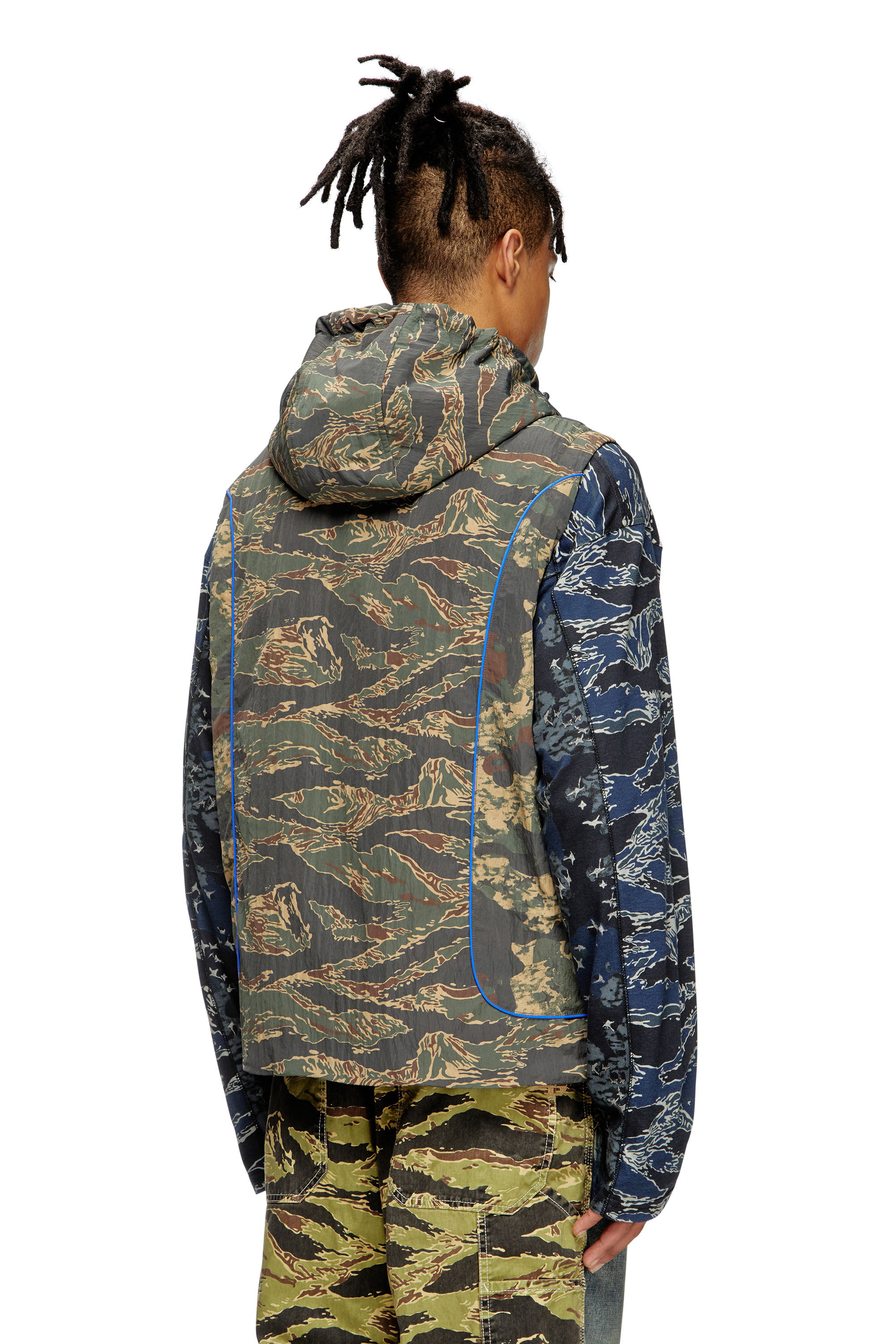 Diesel - J-OSTEND-SL-CAMU, Gilet con cappuccio e stampe camouflage Uomo in Multicolor - 4