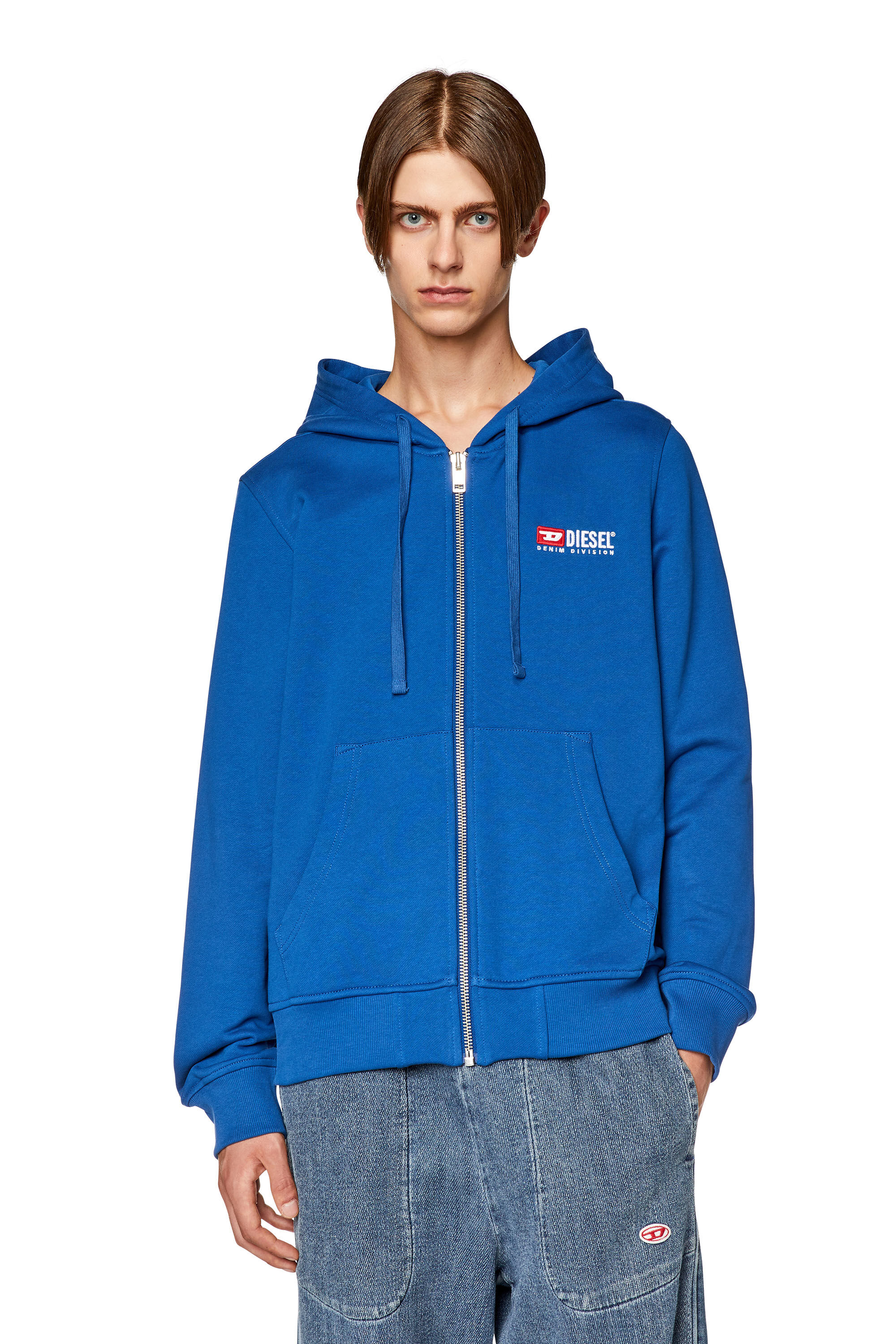 Blue hotsell diesel hoodie