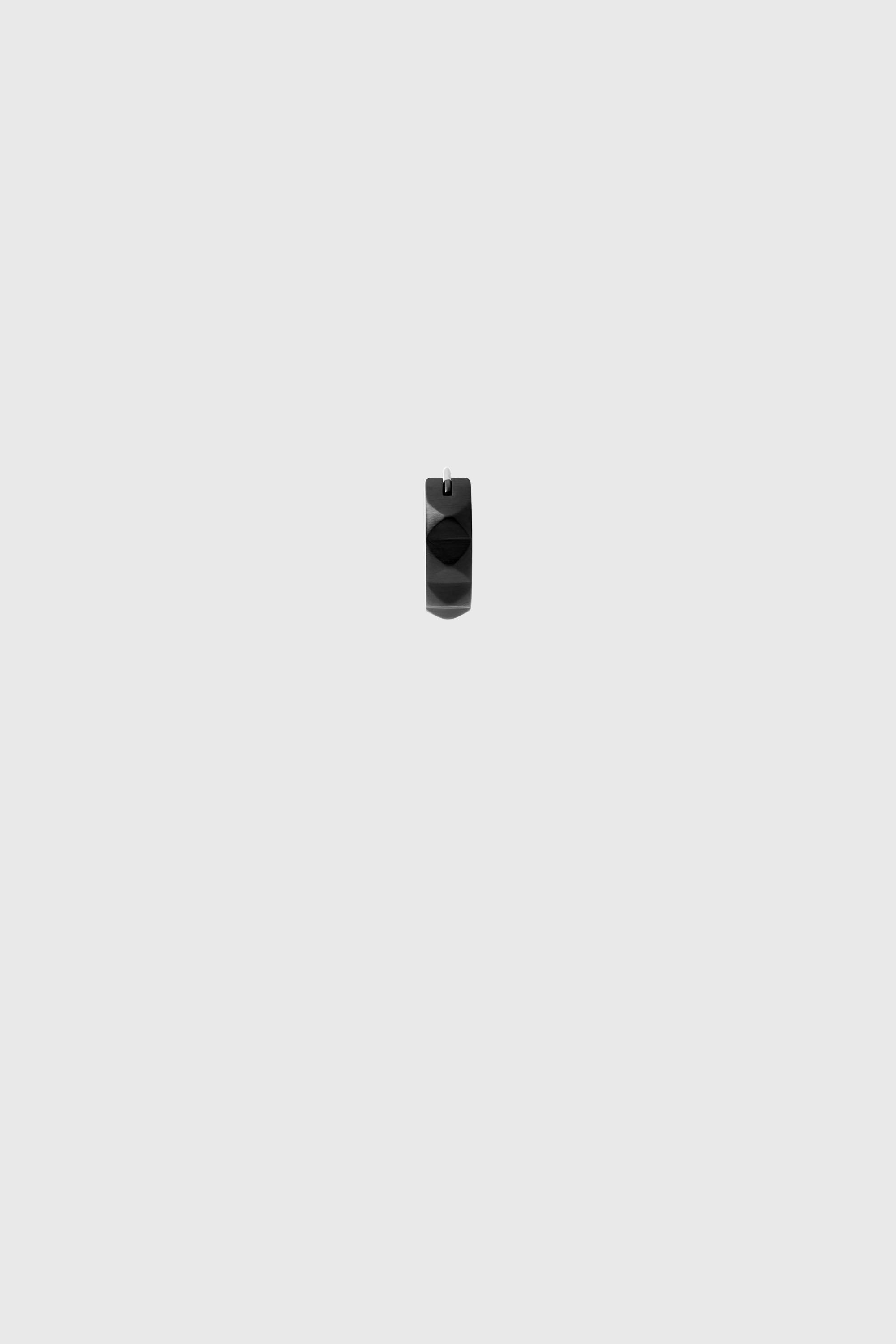 Diesel - DX1273, Anneau d'oreille clout&eacute; en acier inoxydable noir Homme in Noir - 2