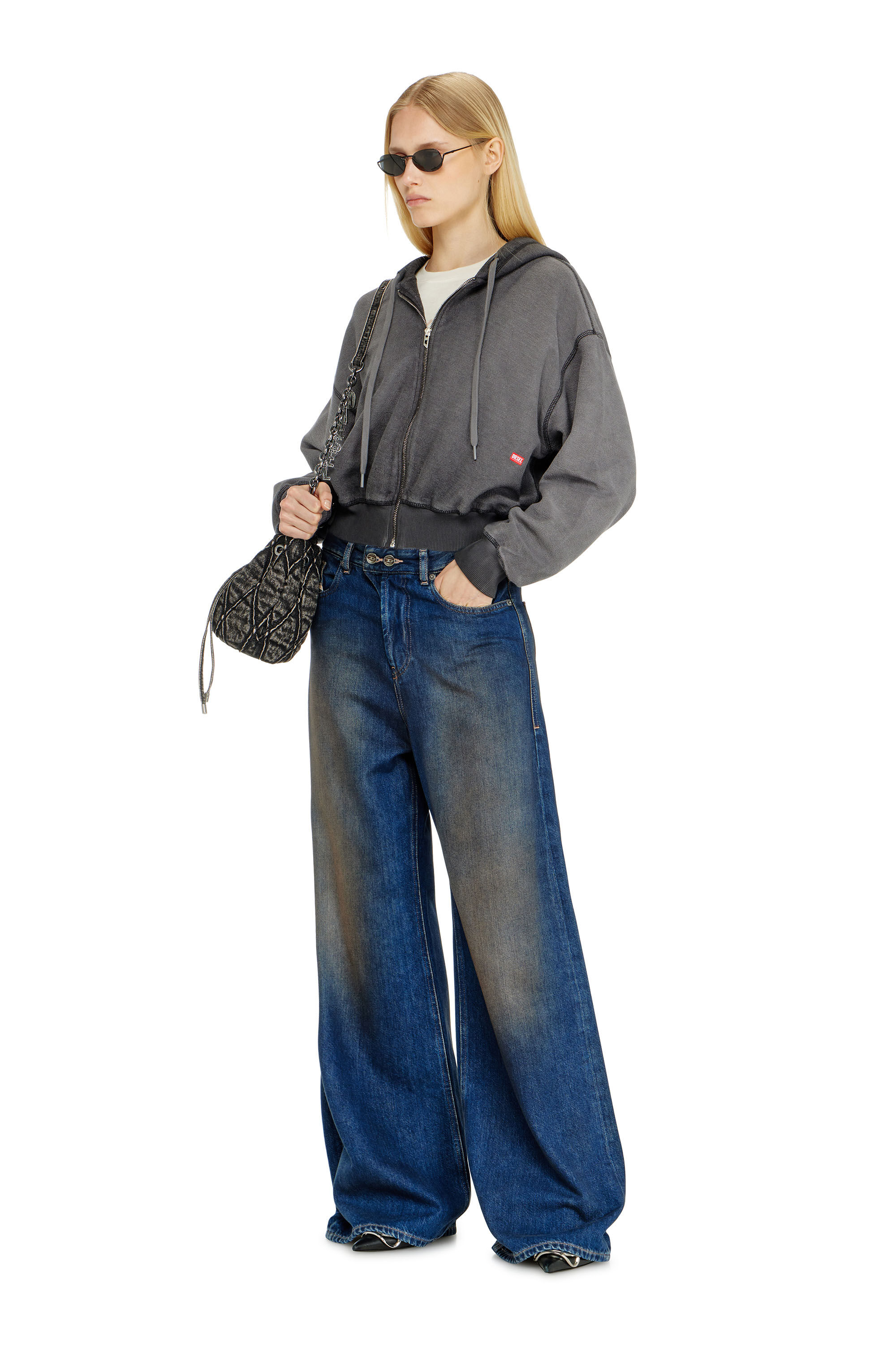 Diesel - Relaxed Jeans 1996 D-Sire 09P47 Donna, Blu Scuro - Image 1