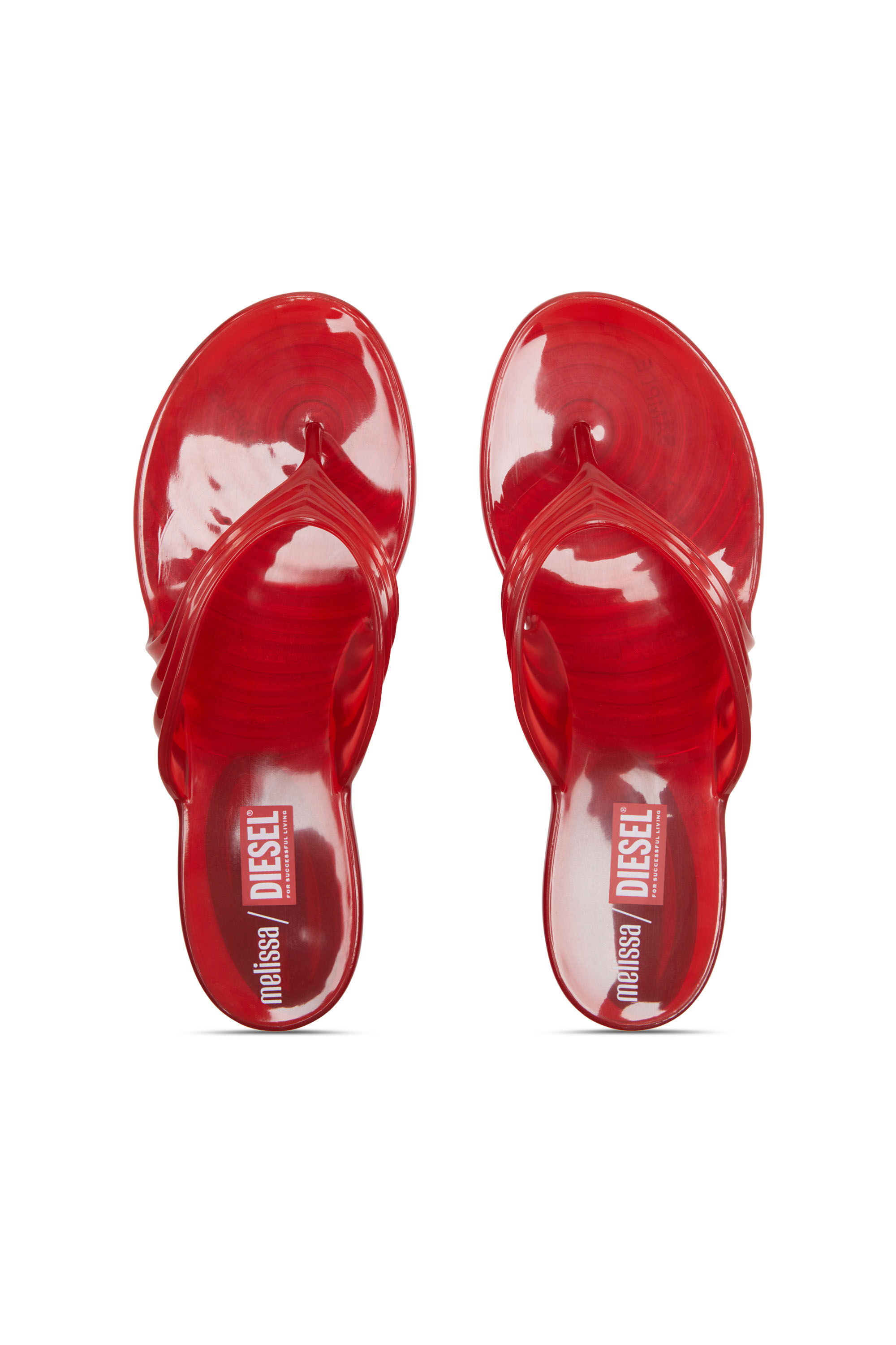 Diesel - MELISSA QUANTUM THONG, Infradito in Melflex&reg; Donna in Rosso - 4