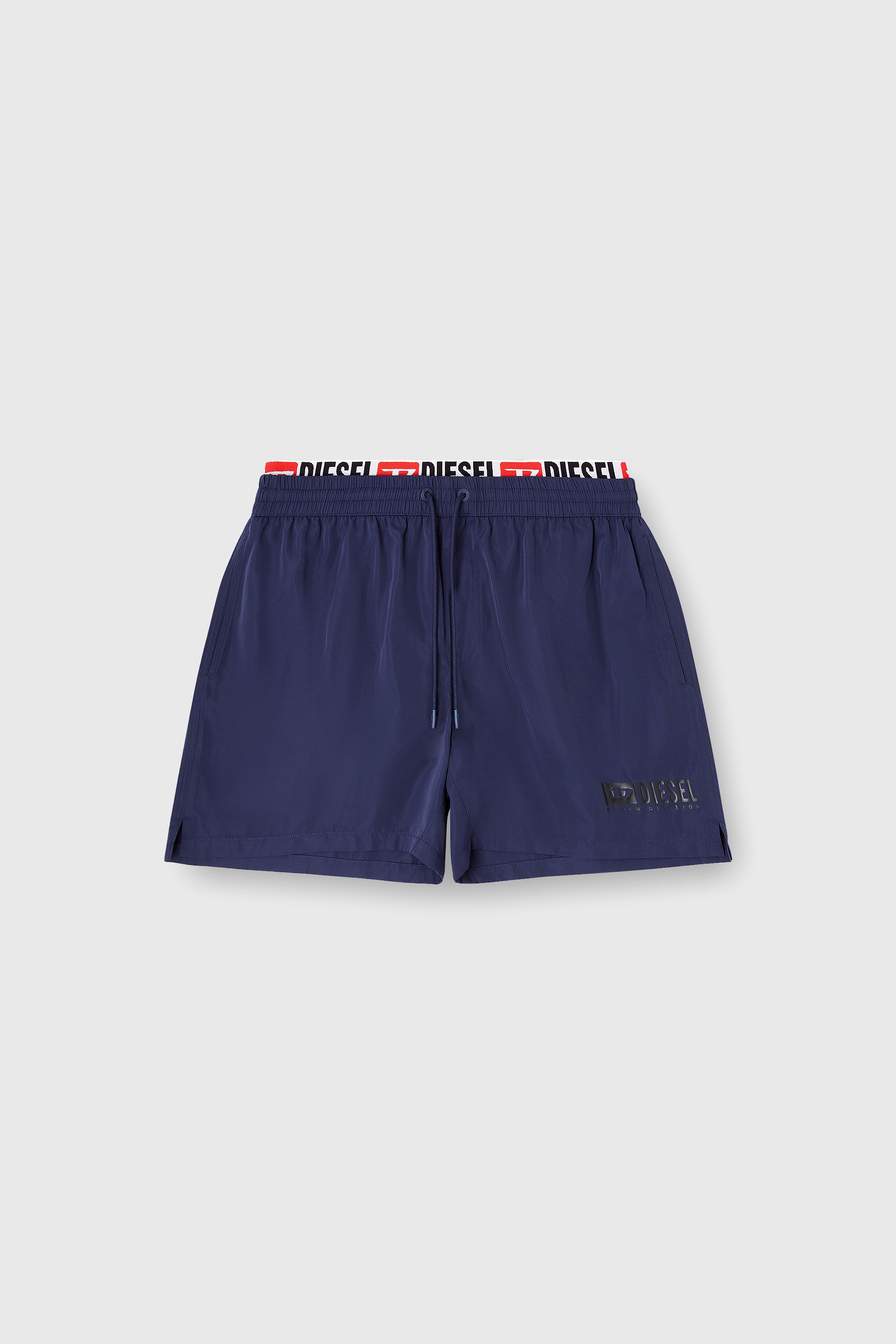 Diesel - VISPER-41-D-CORE, Costume da bagno corto con stampa logo Uomo in Blu - 4
