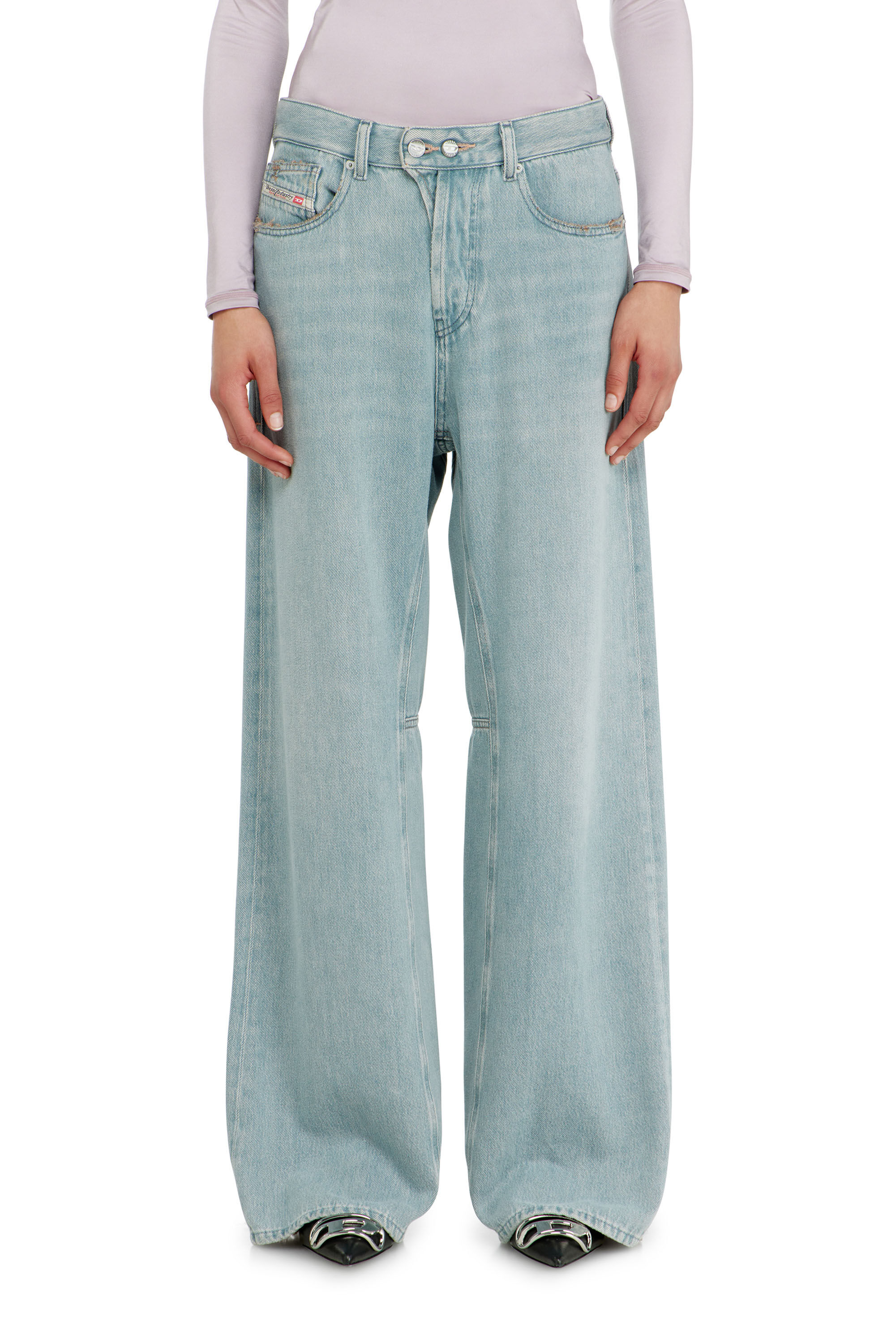 Diesel - Damen Relaxed Jeans 1996 D-Sire 09P84, Hellblau - 4
