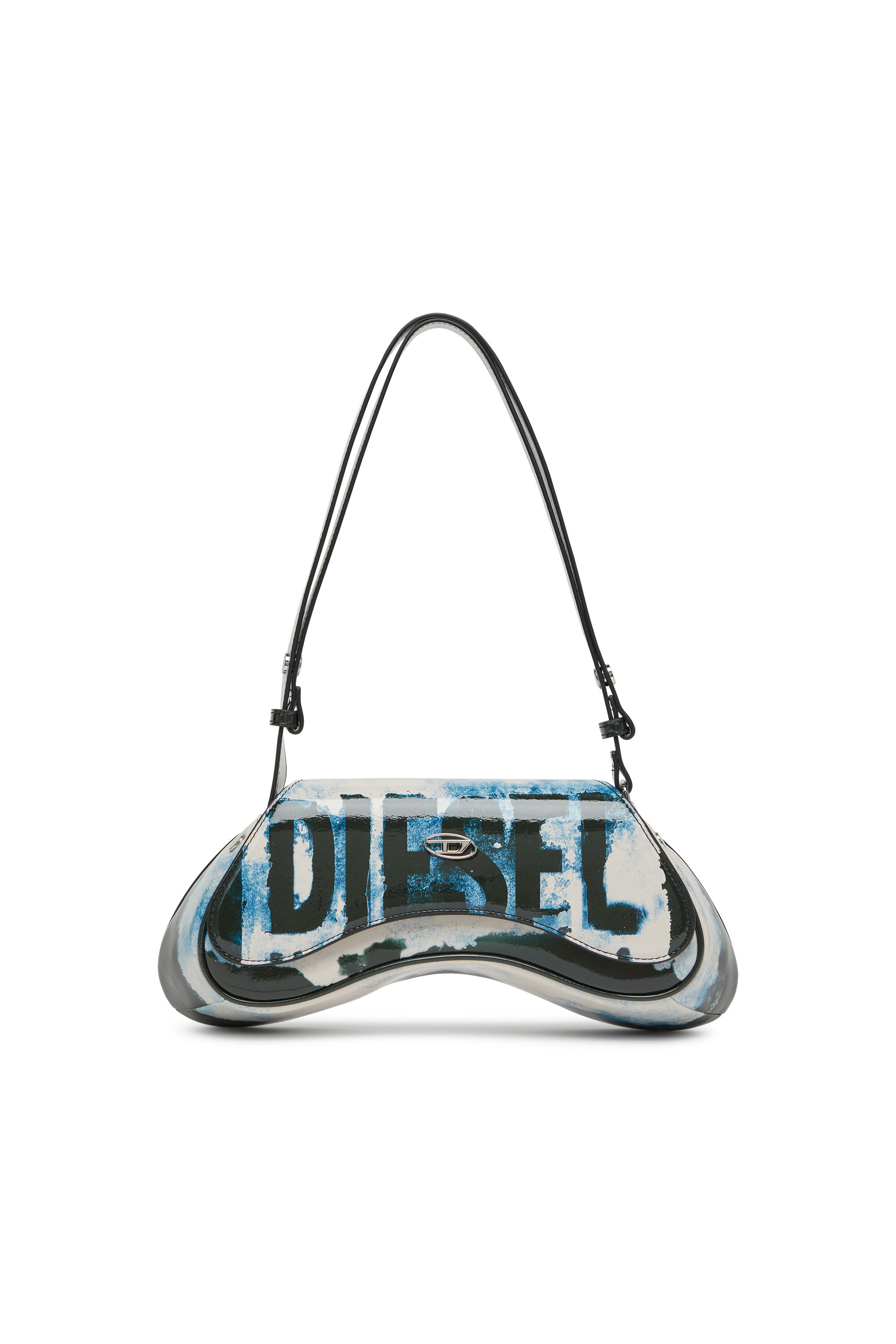 Diesel - PLAY CROSSBODY, Play-Sac à bandoulière en PU glossy imprimé Femme in Polychrome - 1