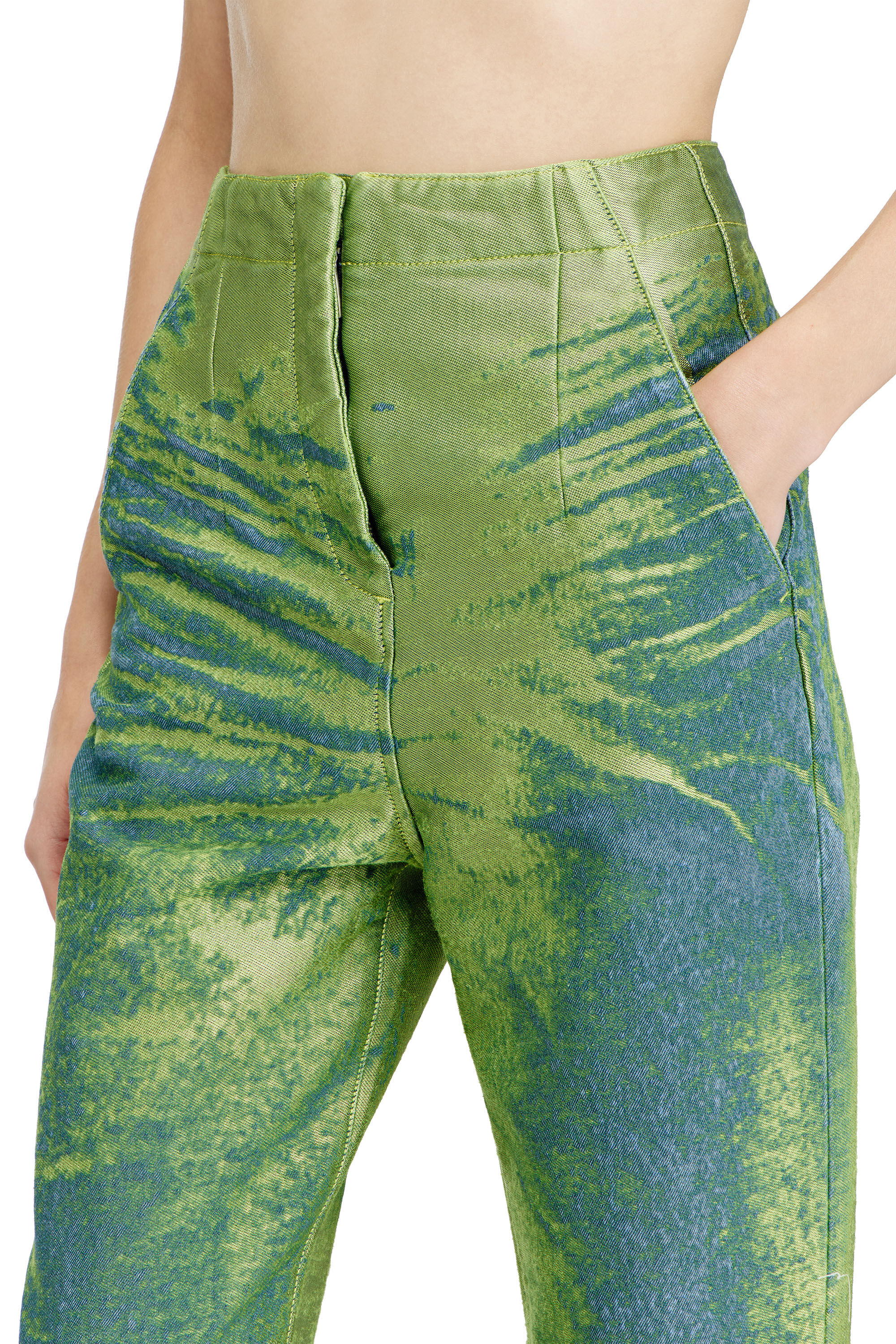 Diesel - Slim Jeans D-DRELIAN 0EFDK Donna, Verde - Image 5