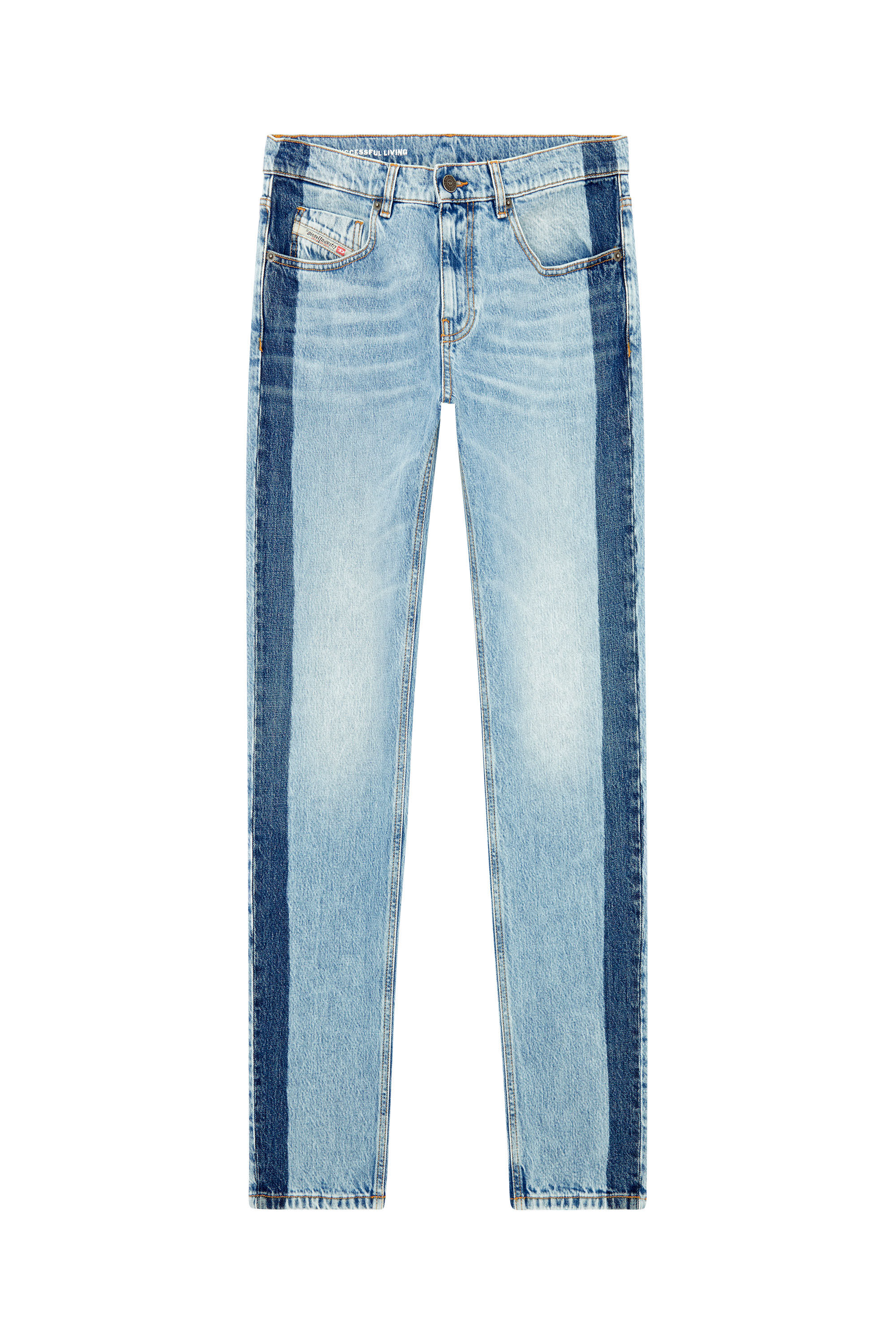 Diesel - Slim Jeans 2019 D-Strukt 0GHAC, Blu Chiaro - Image 2