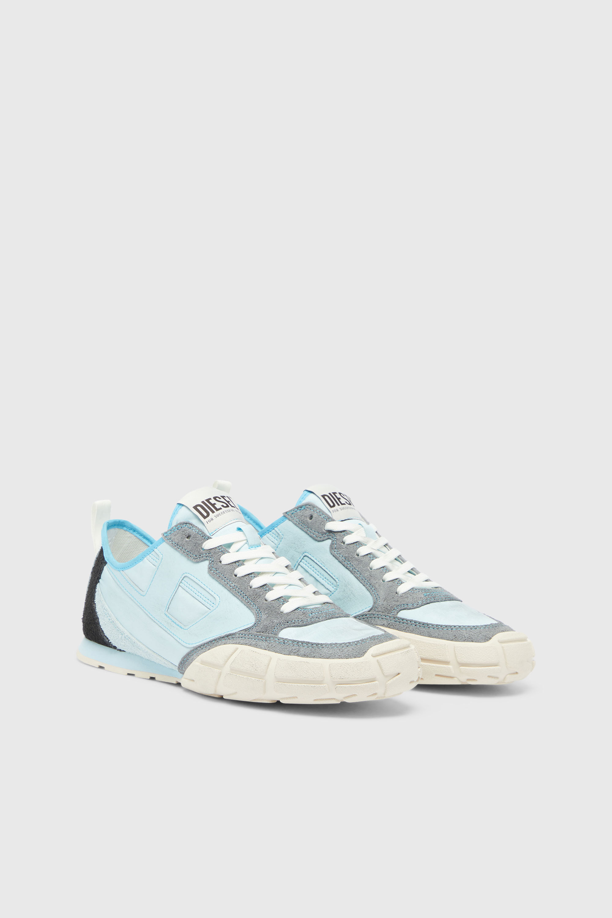 Diesel - S-PAGODHA LOW, Herren S-Pagodha &ndash; Sneakers aus Leder und Nylon in Hellblau - 2