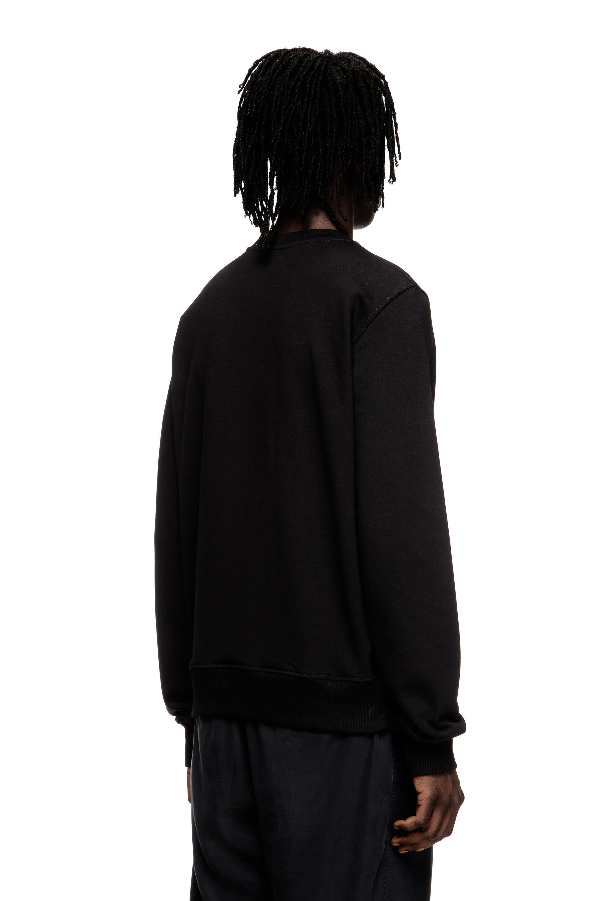 Diesel - S-GINN-T3, Sweat en coton avec impression graphique Homme in Noir - 4