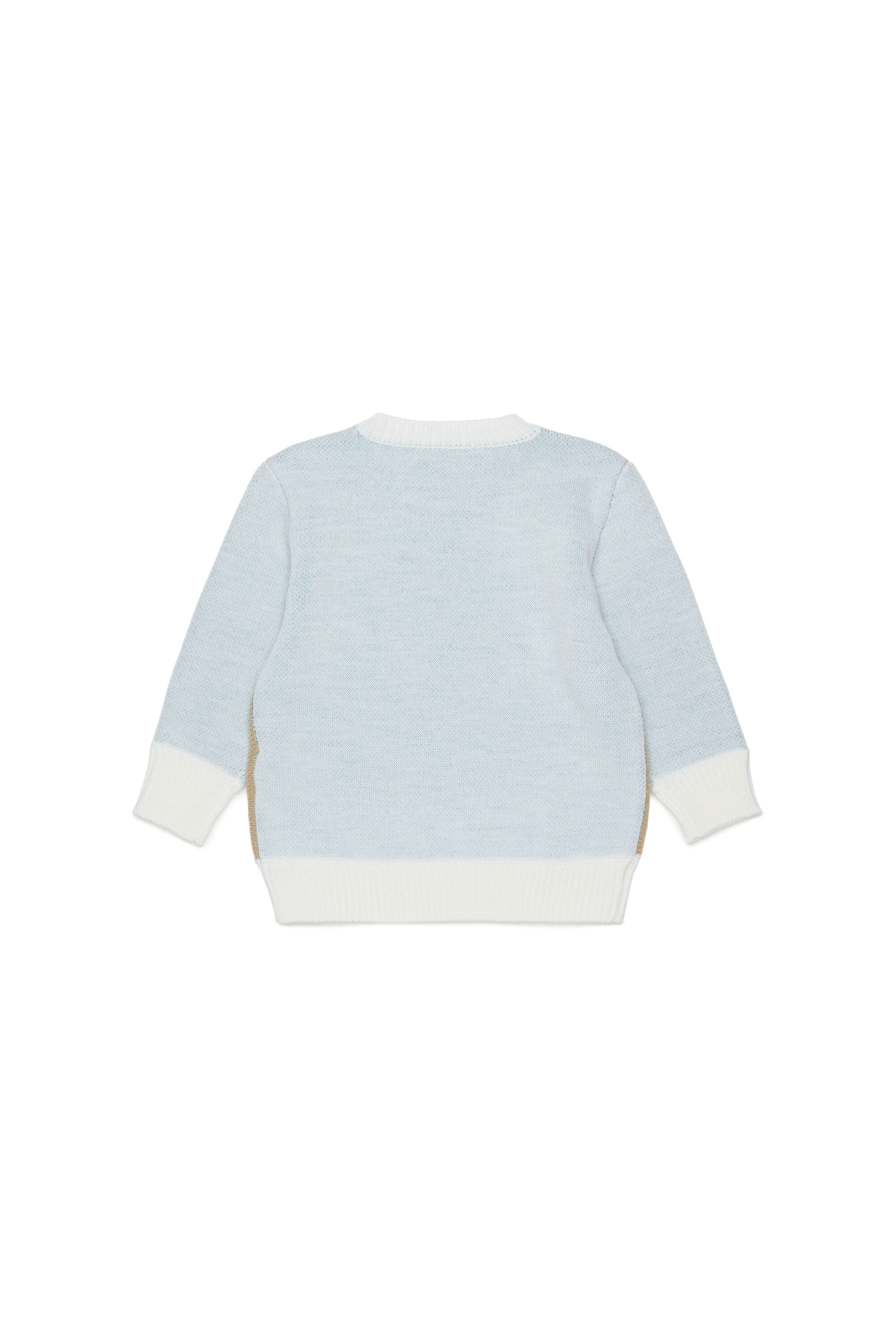 Diesel - KBLOB, Maglione in misto lana con logo Diesel Unisex in Bianco - 2
