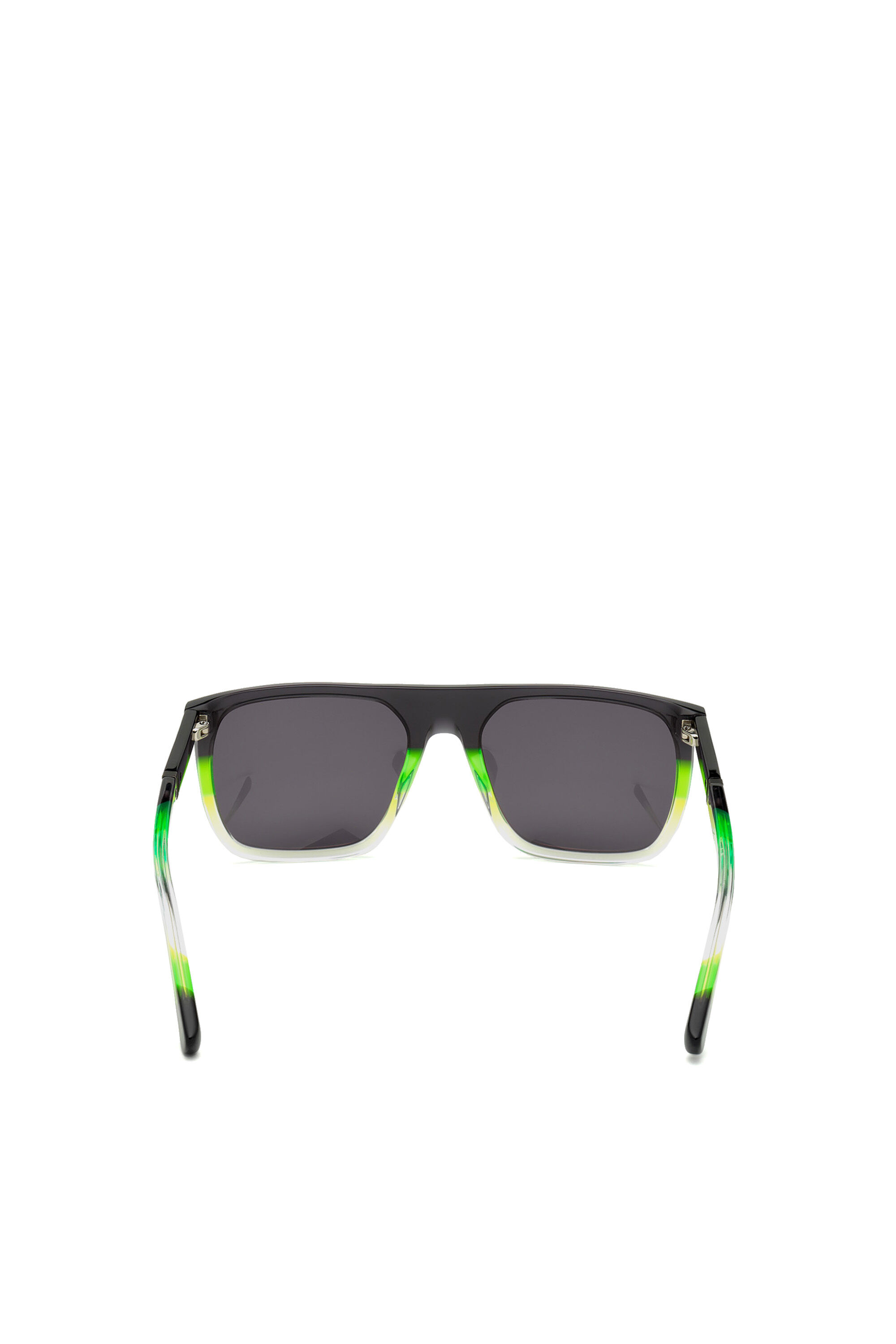 Diesel - DL0299, Herren Sonnenbrille mit quadratischer Acetatform in Schwarz/Grün - 3