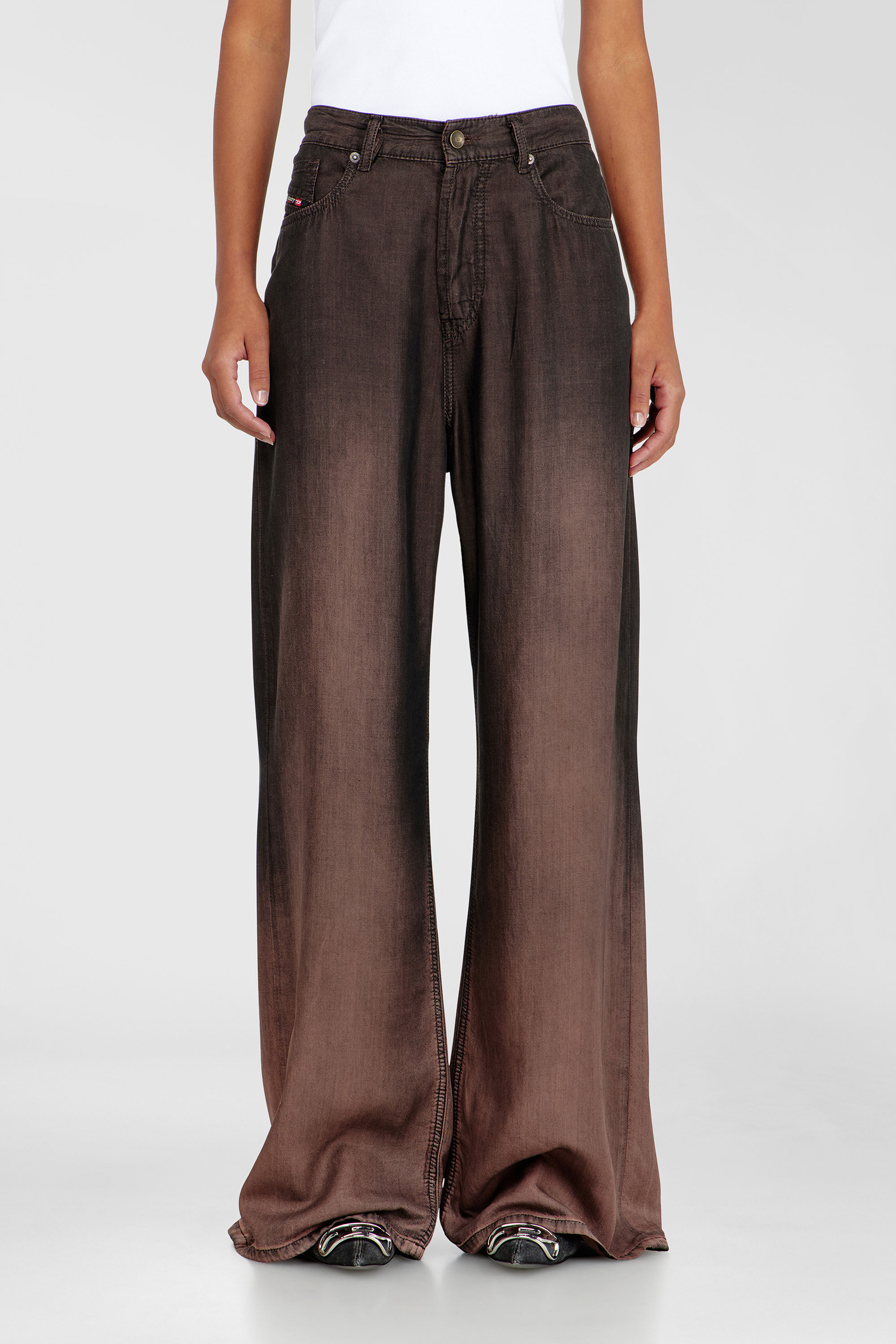 Diesel - Damen Relaxed Jeans 1996 D-Sire 068YF, Braun - 4