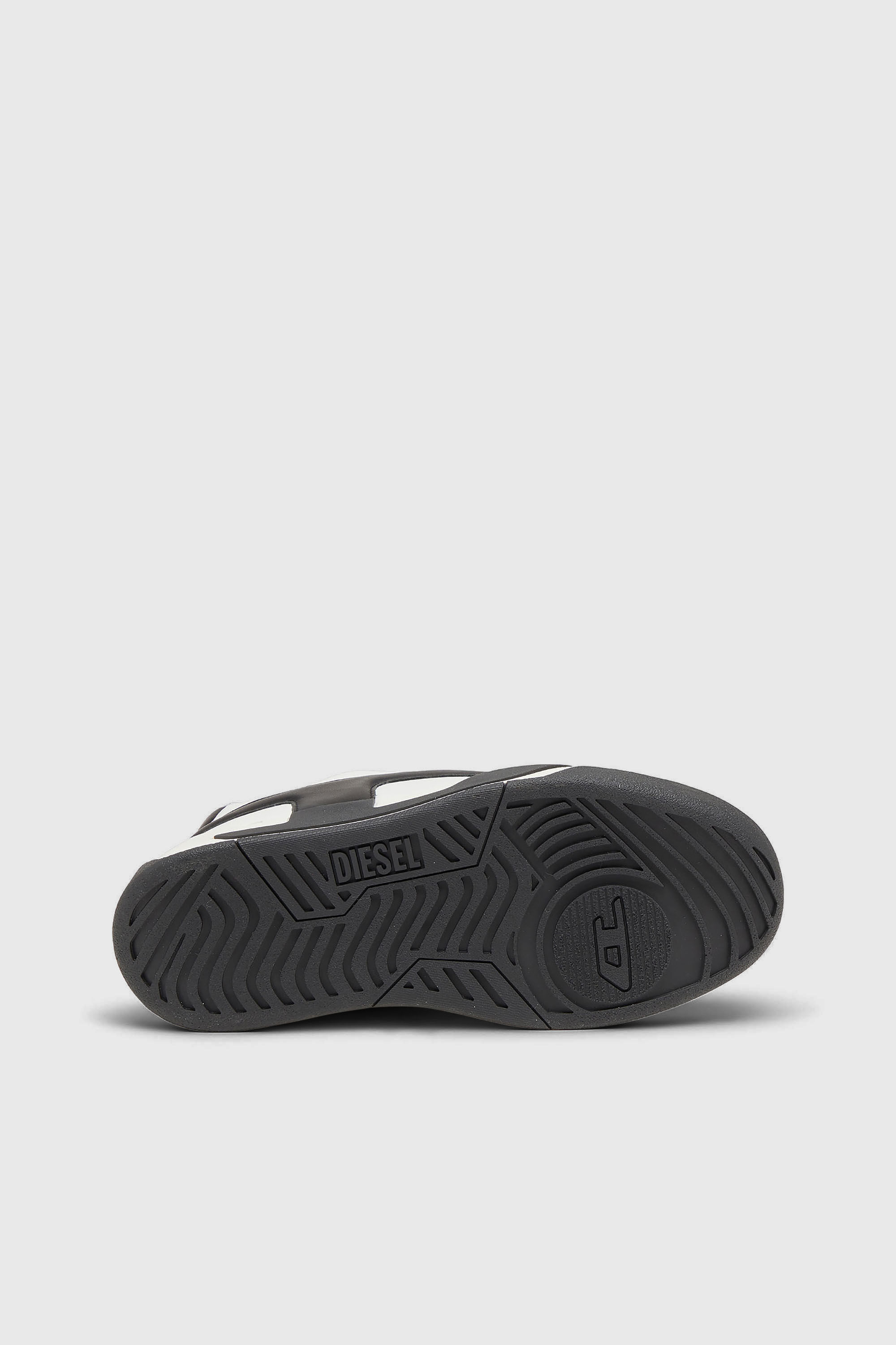 Diesel - S-D-OLLIE LOW, D-Ollie-Baskets en cuir bicolore Homme in Blanc - 5