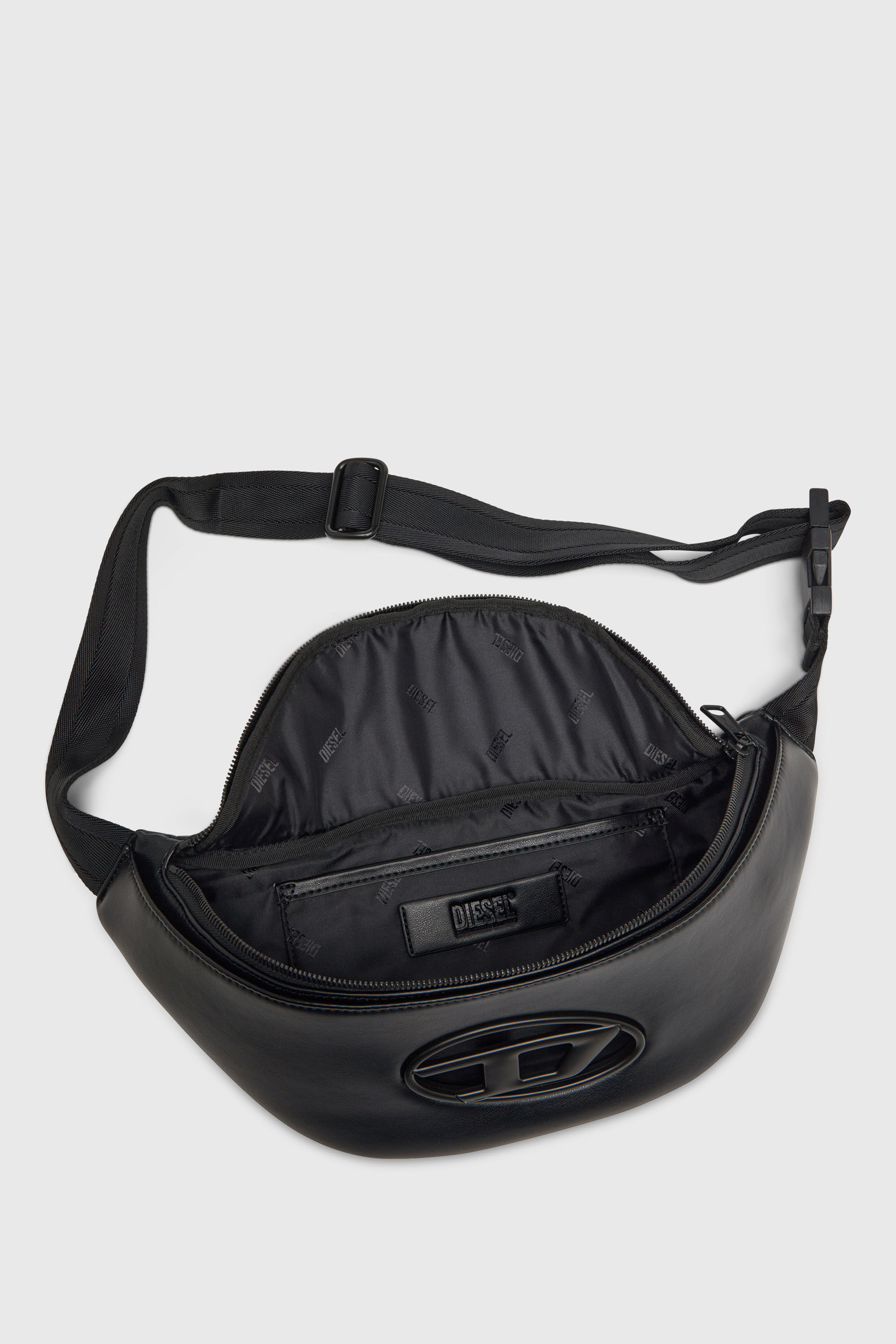 Diesel - HOLI-D BELT BAG M, Holi-D-Sac banane en PU et n&eacute;opr&egrave;ne Homme in Noir - 3
