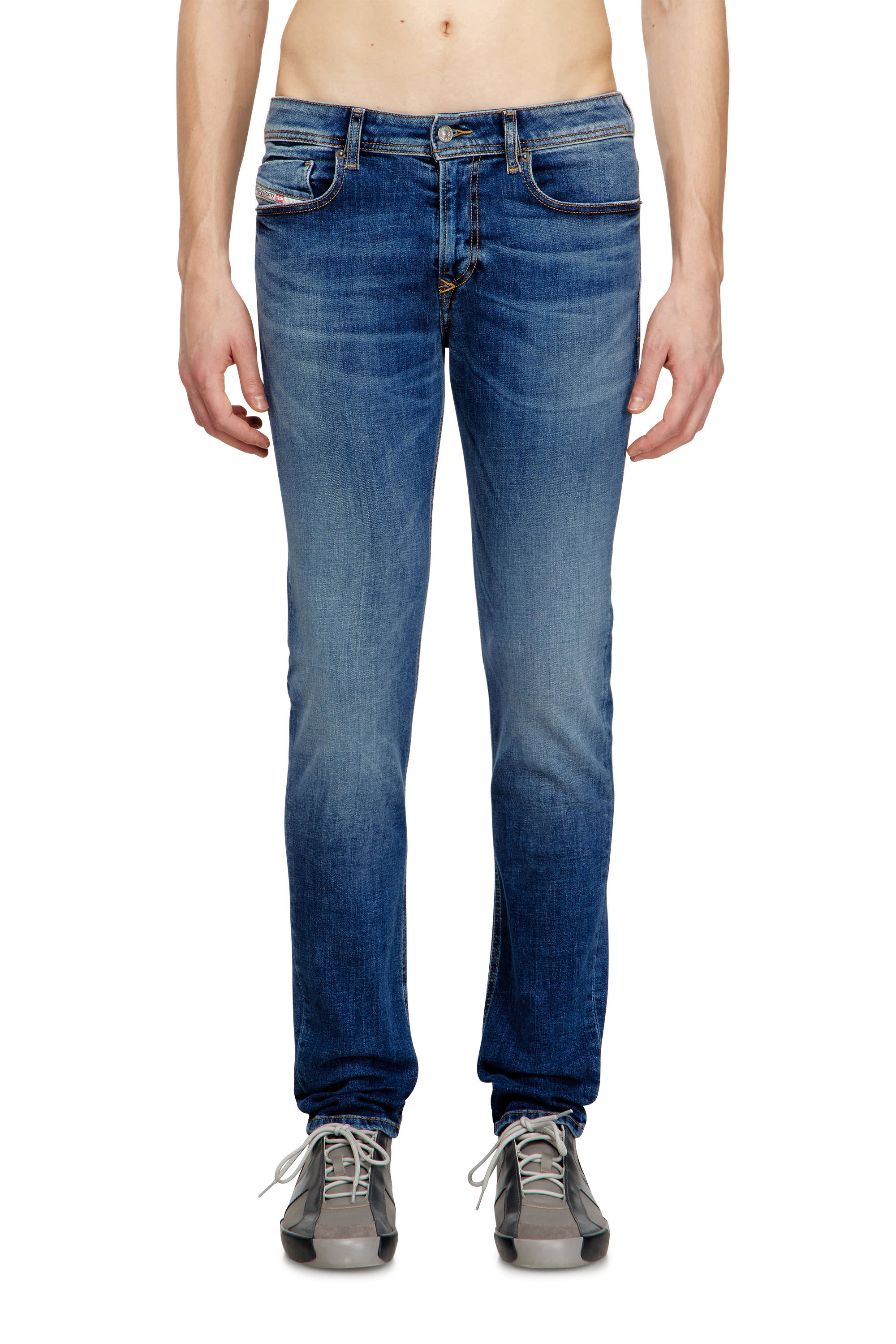 Diesel - Skinny Jeans 1979 Sleenker 09J33 Homme, Bleu moyen - Image 3