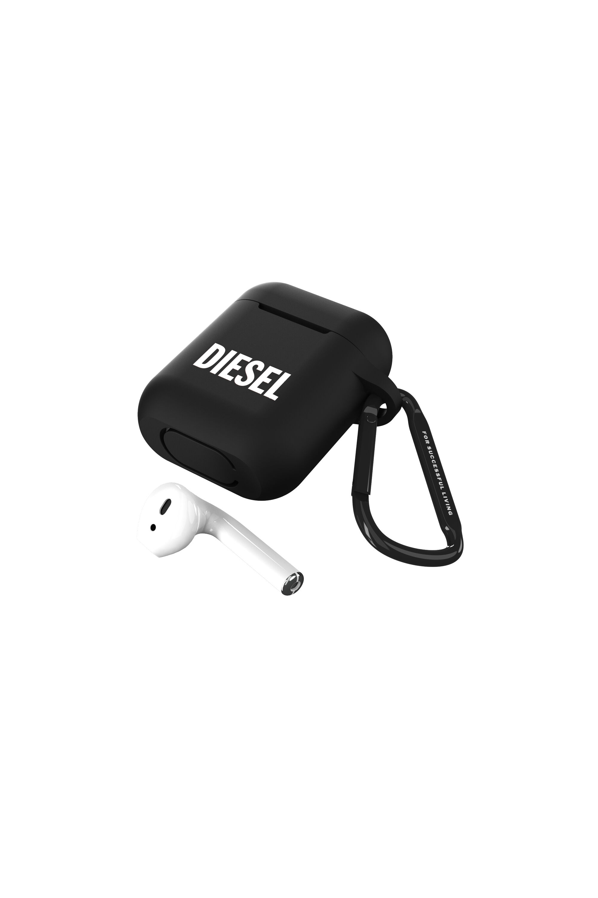 Diesel - 45830 AIRPOD CASE, Unisex Silikon AirPods Case in Schwarz - 4