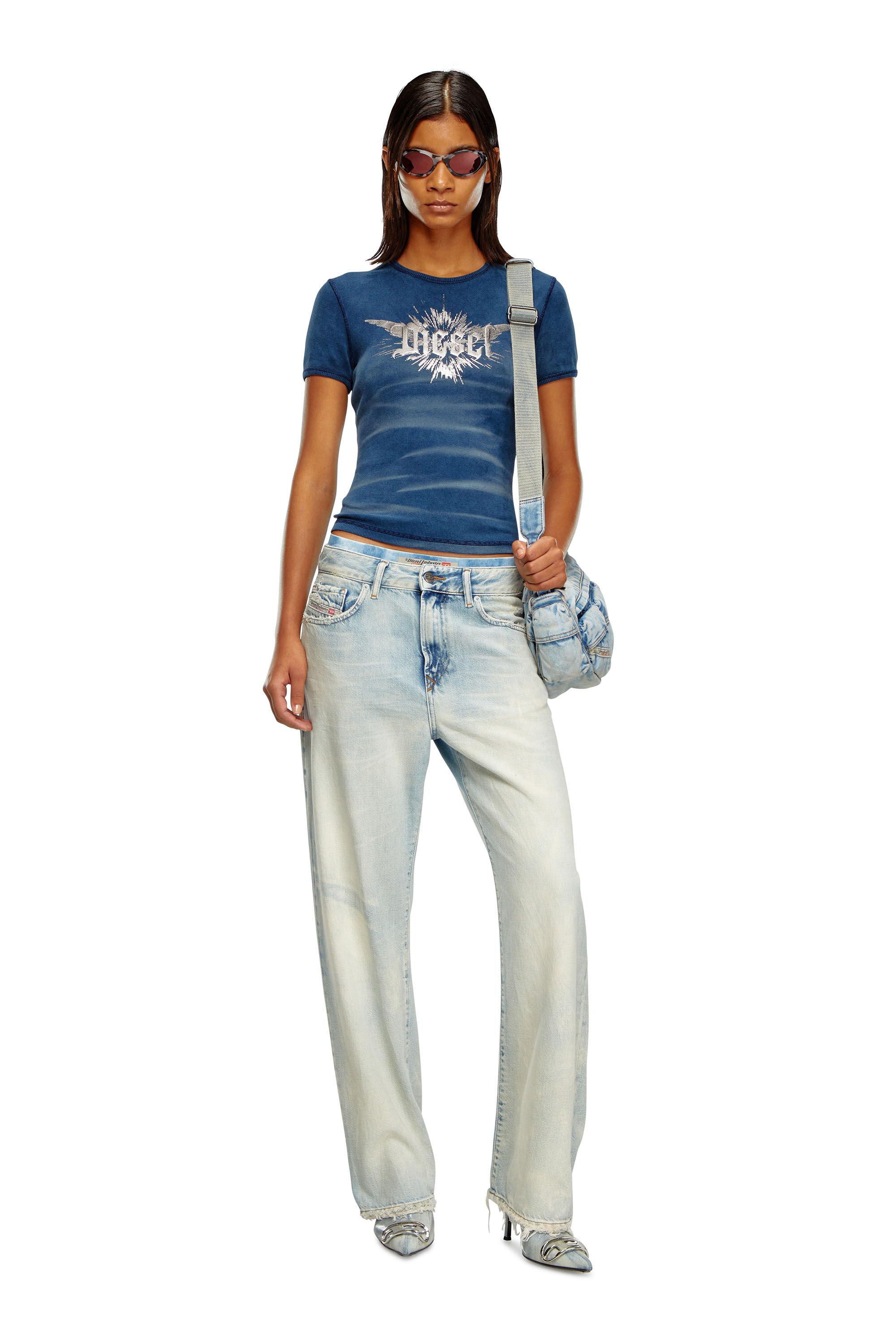 Diesel - Femme Straight Jeans 1999 D-Reggy 09J89, Bleu Clair - Image 1