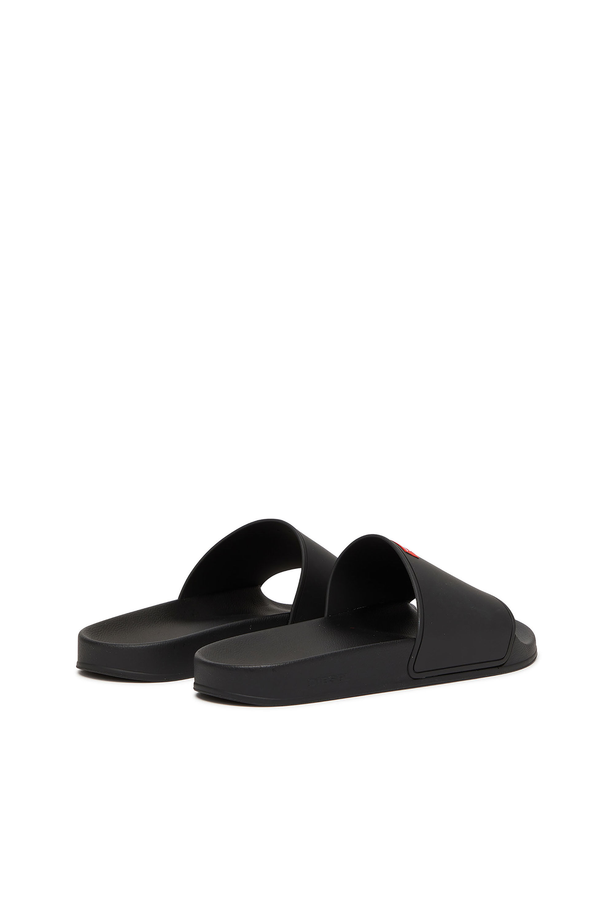 Diesel - SA-SWIM, Slide in gomma con logo D Uomo in Nero - 3
