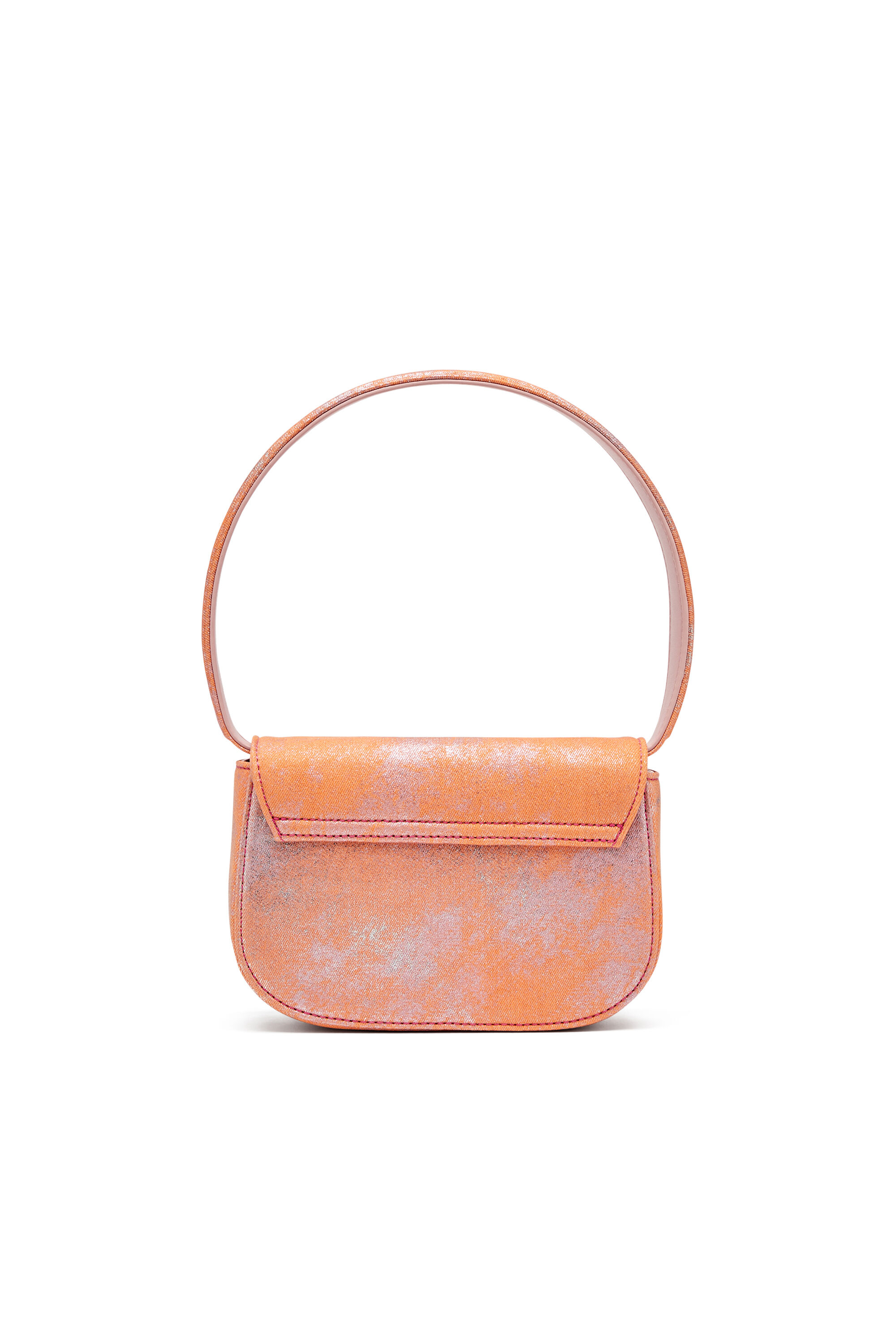 Diesel - 1DR, Damen 1DR-Ikonische Schultertasche aus popfarbenem Denim in Rosa - 3