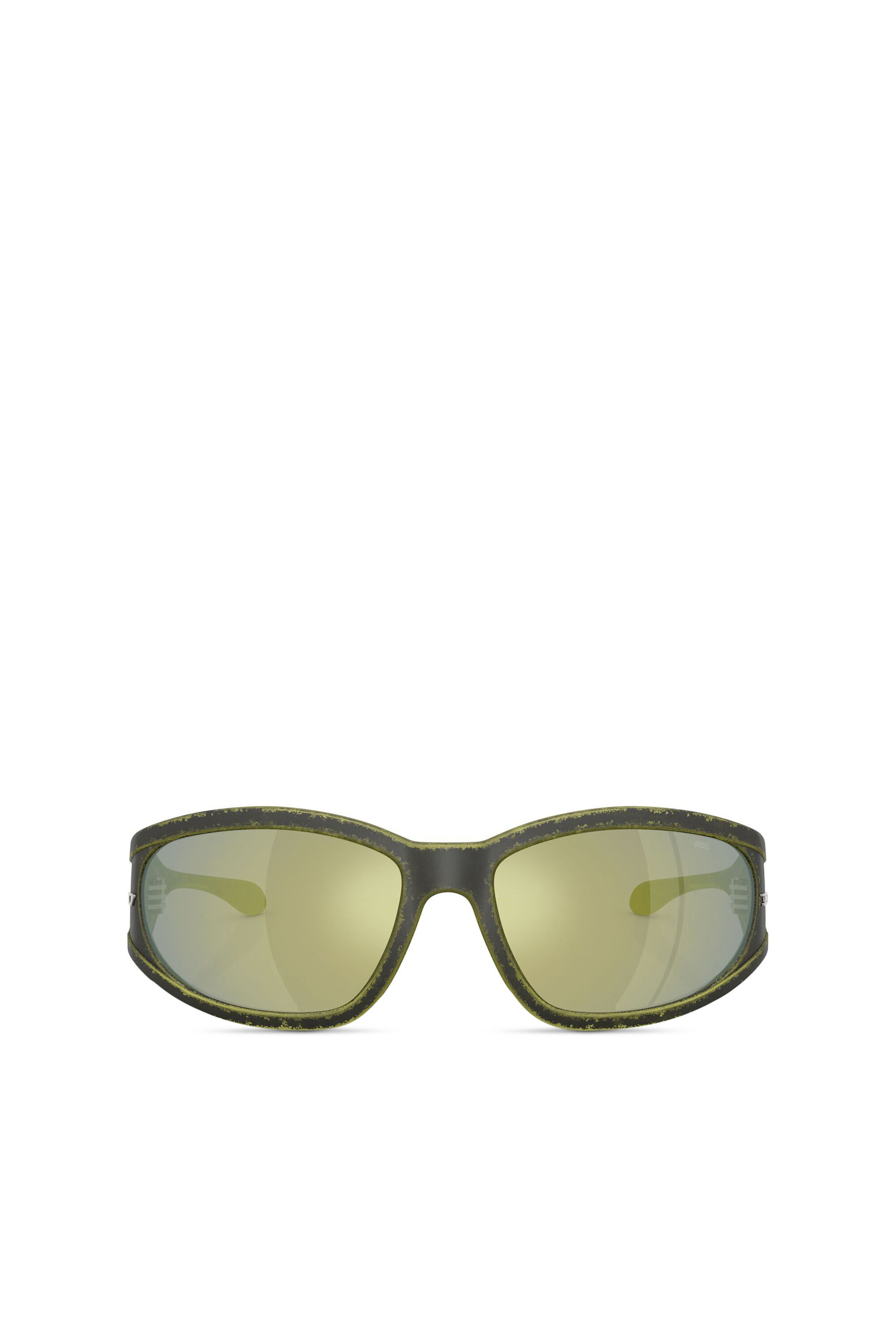 Diesel - 0DL3002, Lunettes de soleil rectangulaires en acétate Mixte in Vert - 1