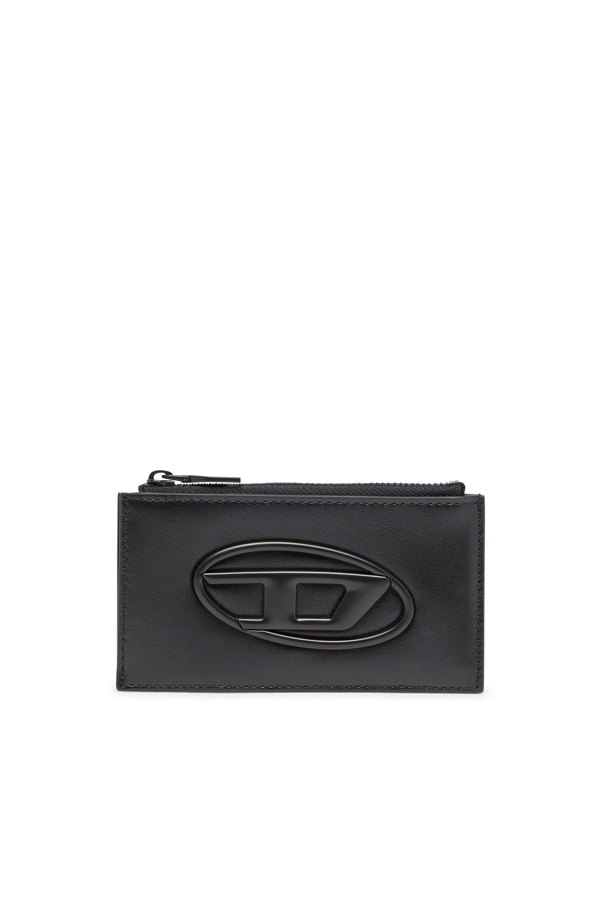 Diesel - HOLI-D CARD HOLDER III, Herren Kartenetui aus Leder in Schwarz - 1