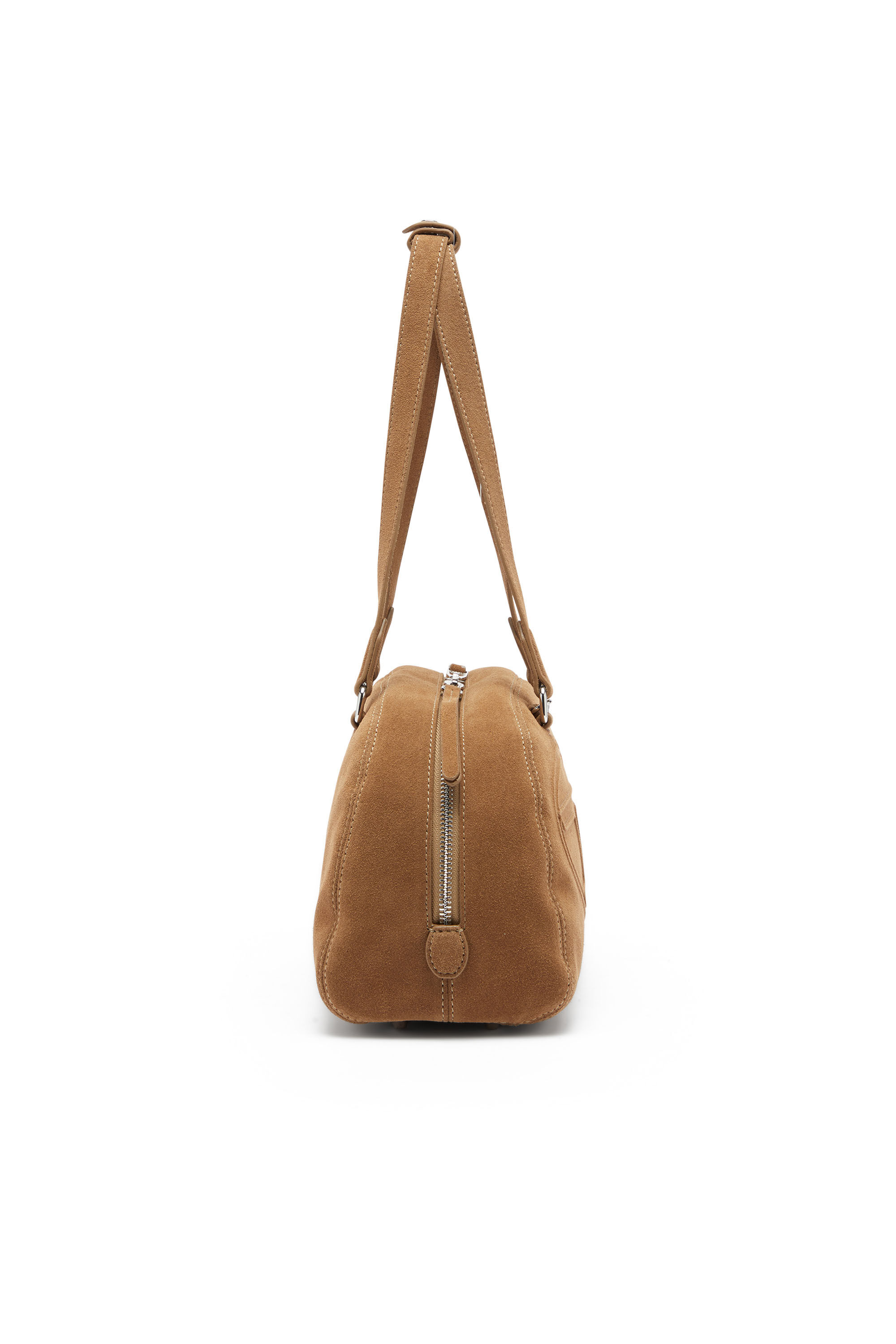 Diesel - 1DR DOME SHOULDER, 1DR Dome-Sac &agrave; &eacute;paule avec logo Oval D Mixte in Beige - 5