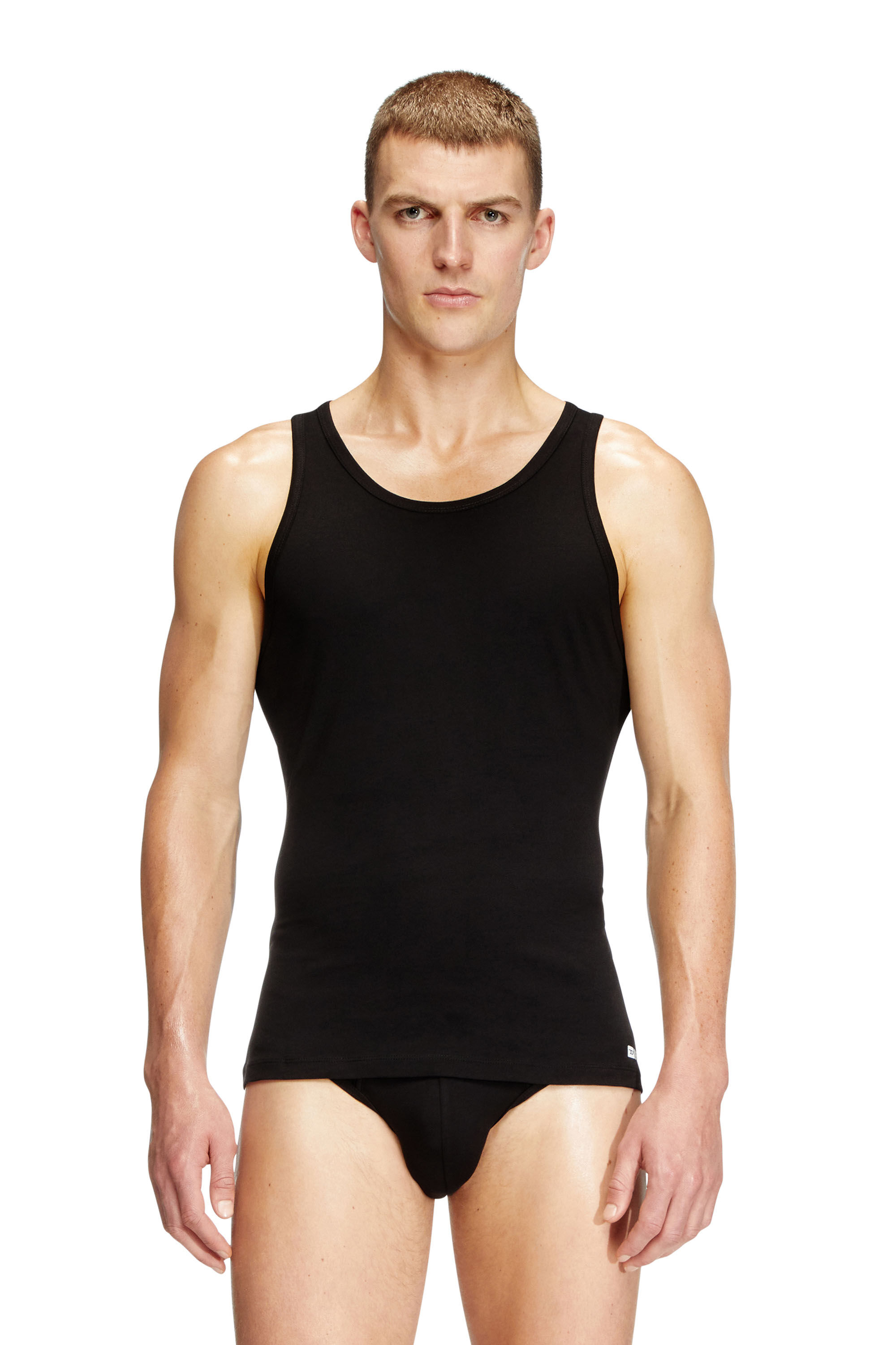 Diesel - WALTY-D-BOX-2PACK, Set da due canotte in cotone Uomo in Nero - 3