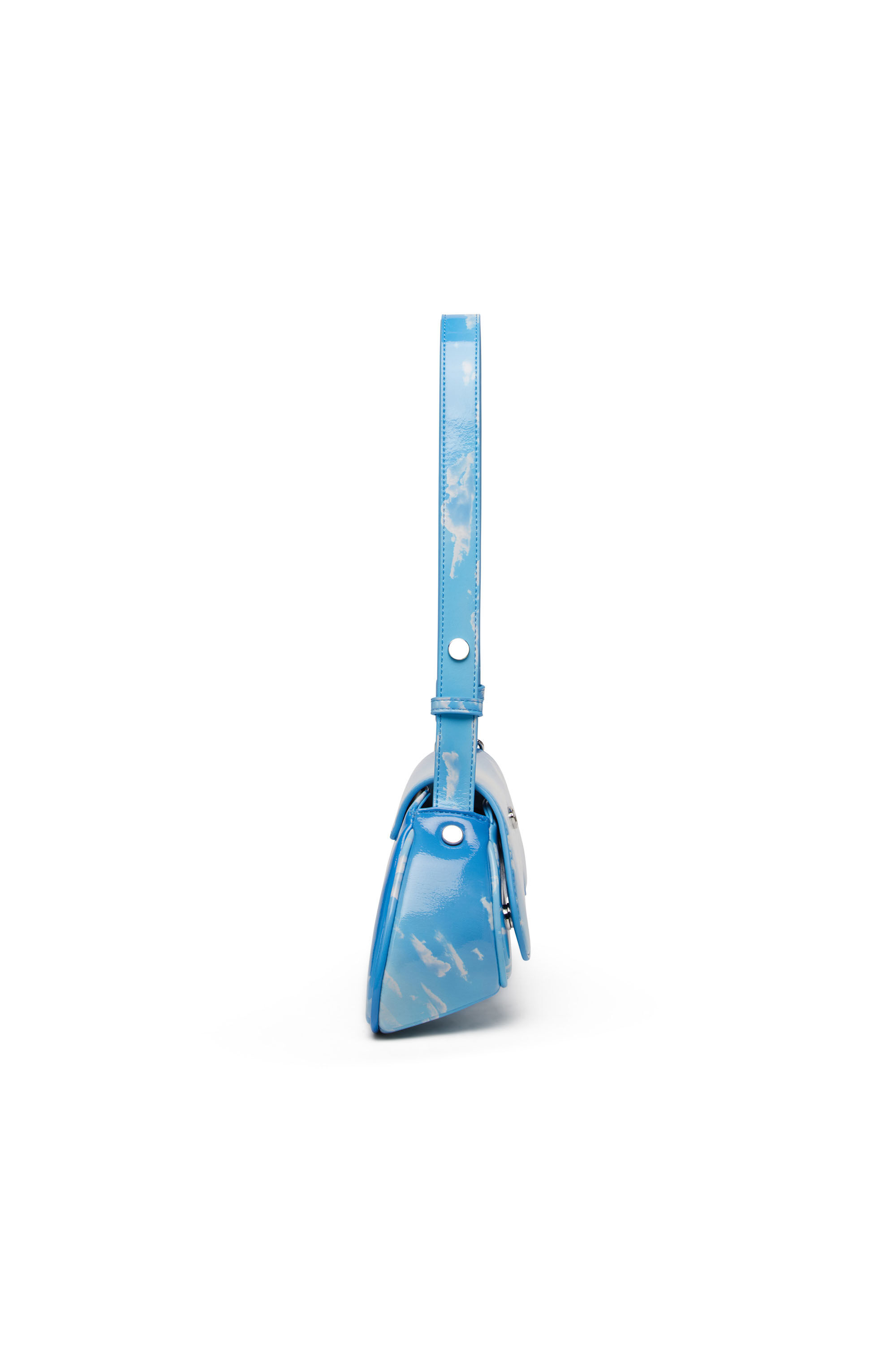 Diesel - PLAY CROSSBODY, Play-Borsa in PU stampato lucido Donna in Blu - 4
