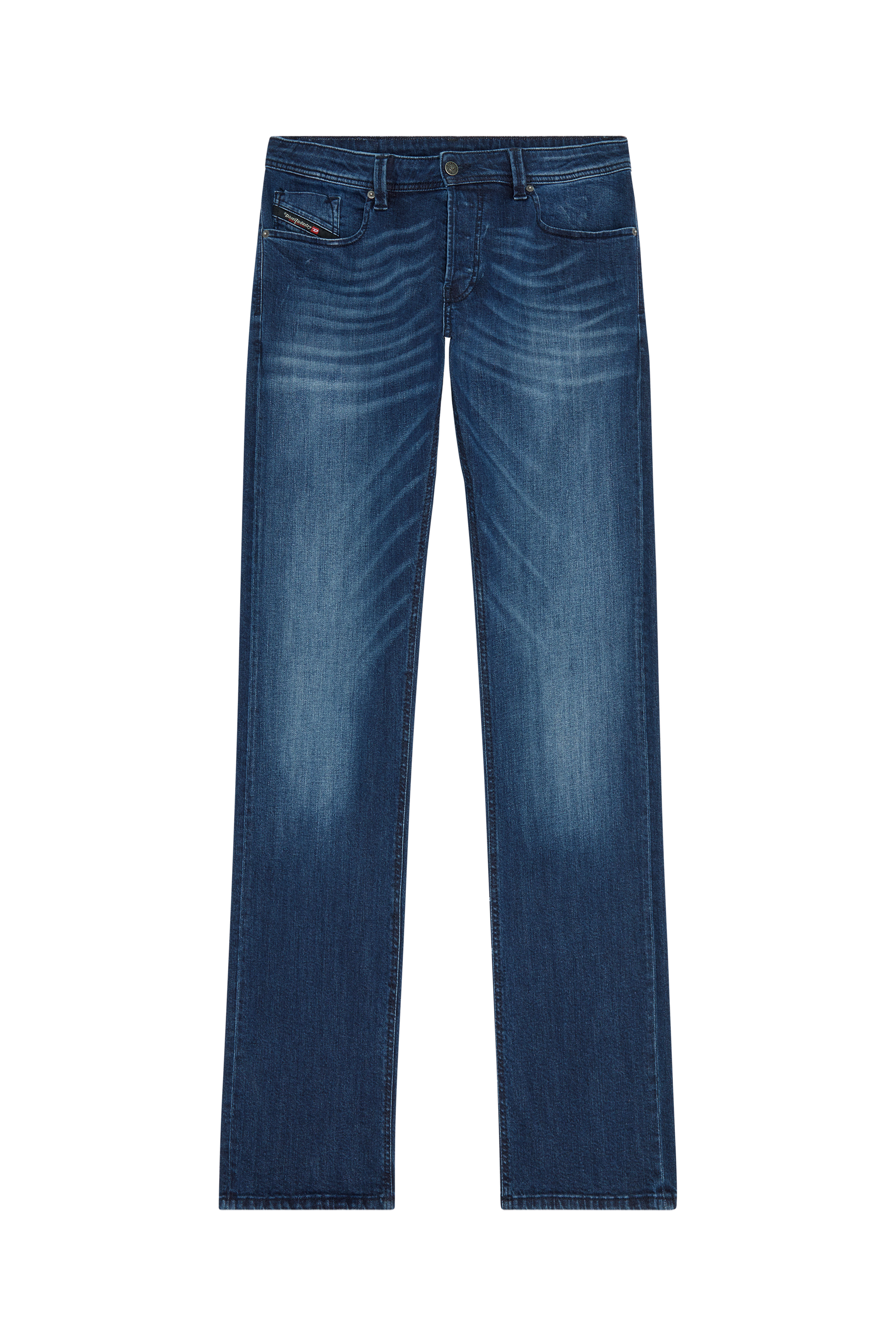 Diesel - Larkee E195W Straight Jeans, Bleu Foncé - Image 2