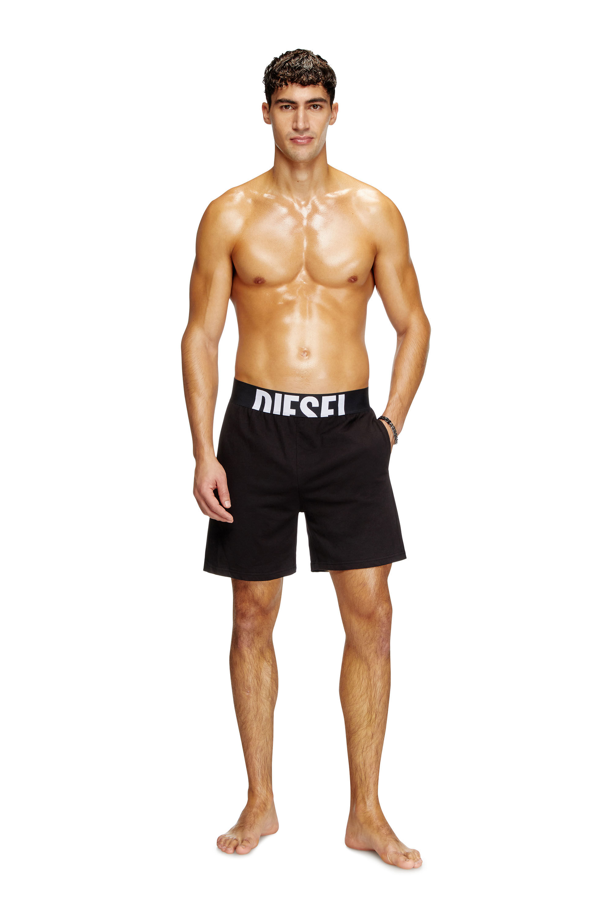 Diesel - DYLAN-D-POP, Pantaloncini pigiama Uomo in Nero - 1