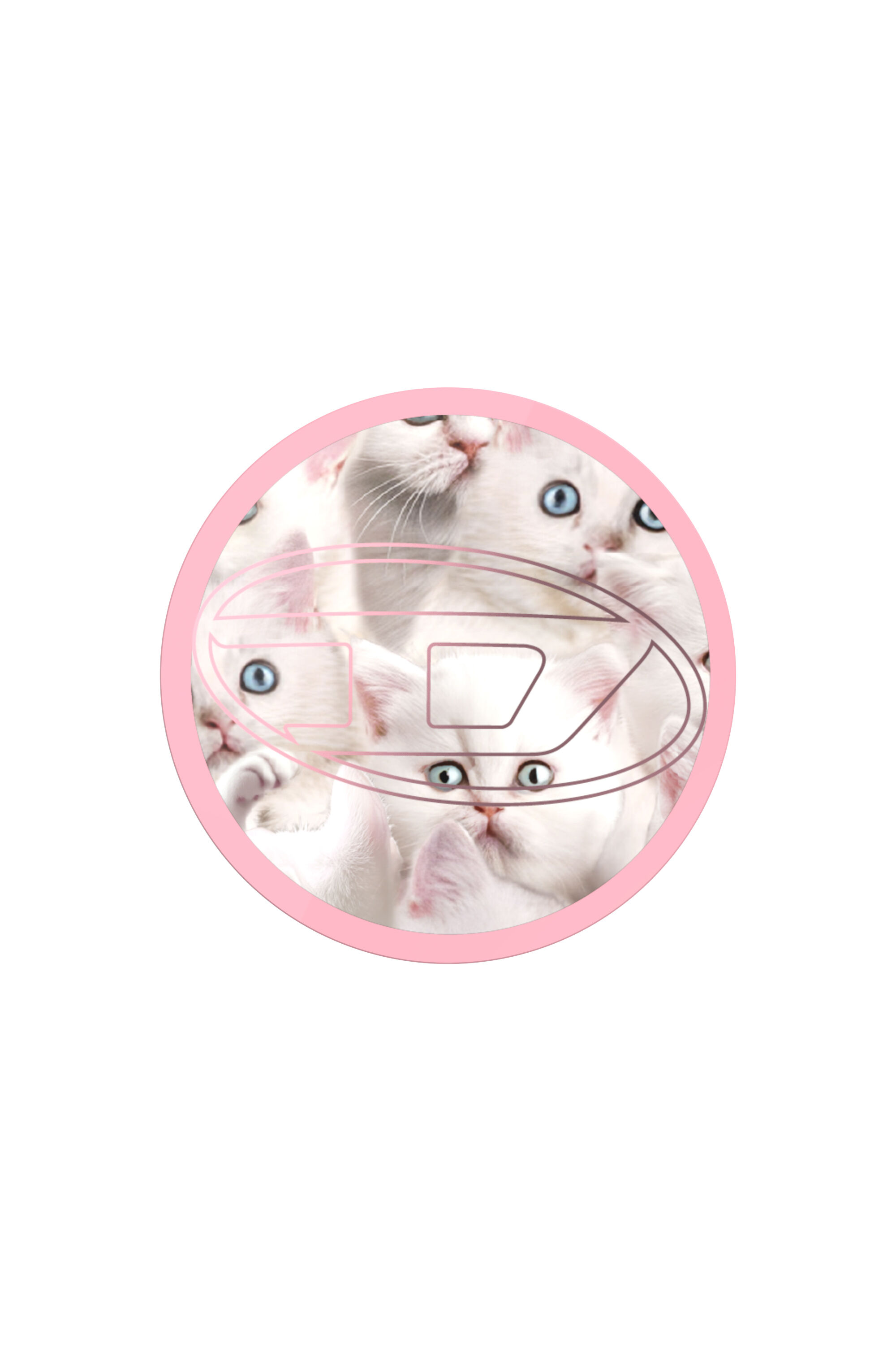 Diesel - 60452  GRIP CASE, Oval D Cats Magsafe Gripstand Mixte in Rose - 1