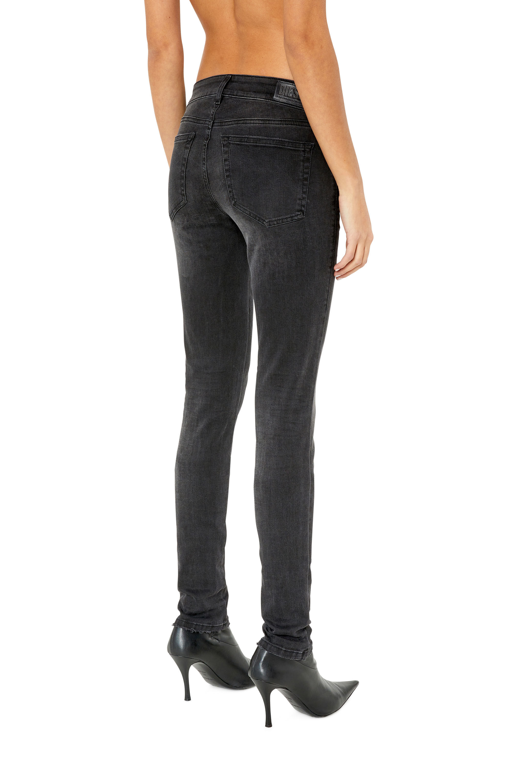 Diesel - Super skinny Jeans 2018 Slandy-Low E69SB, Black/Dark grey - Image 4