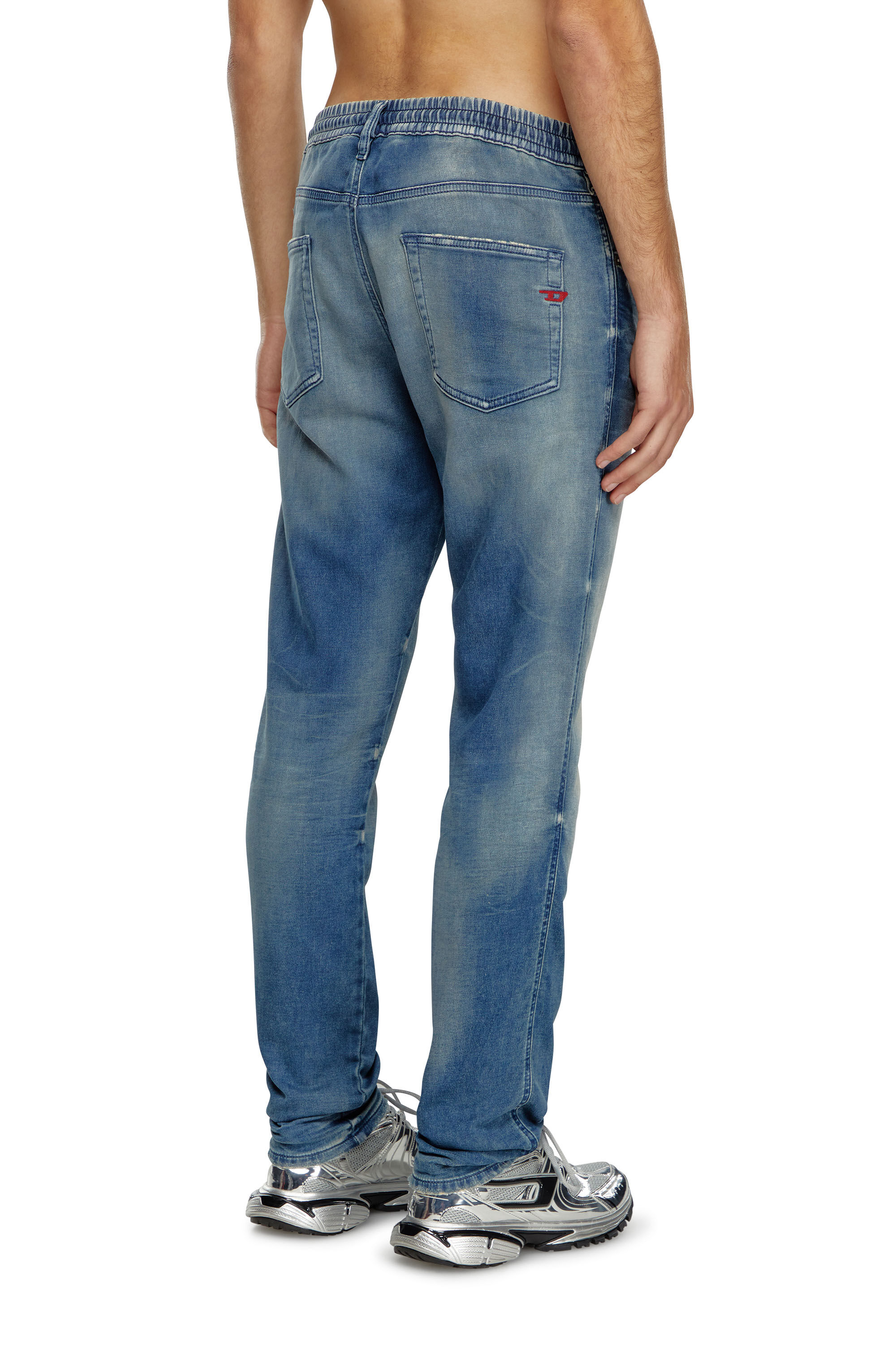 Diesel - Uomo Slim 2060 D-Strukt Joggjeans® 068MG, Blu medio - Image 4