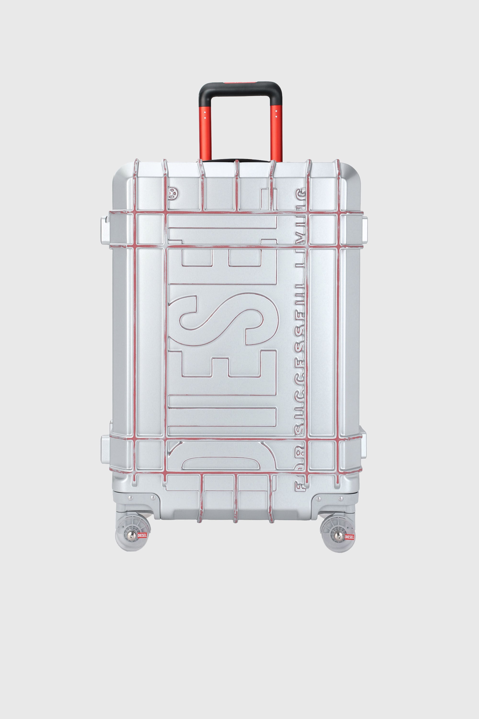 Diesel - DIESEL PC STRONG IMAGE TROLLEY- DSL003, Valigia resistente taglia L Unisex in Argento - 1