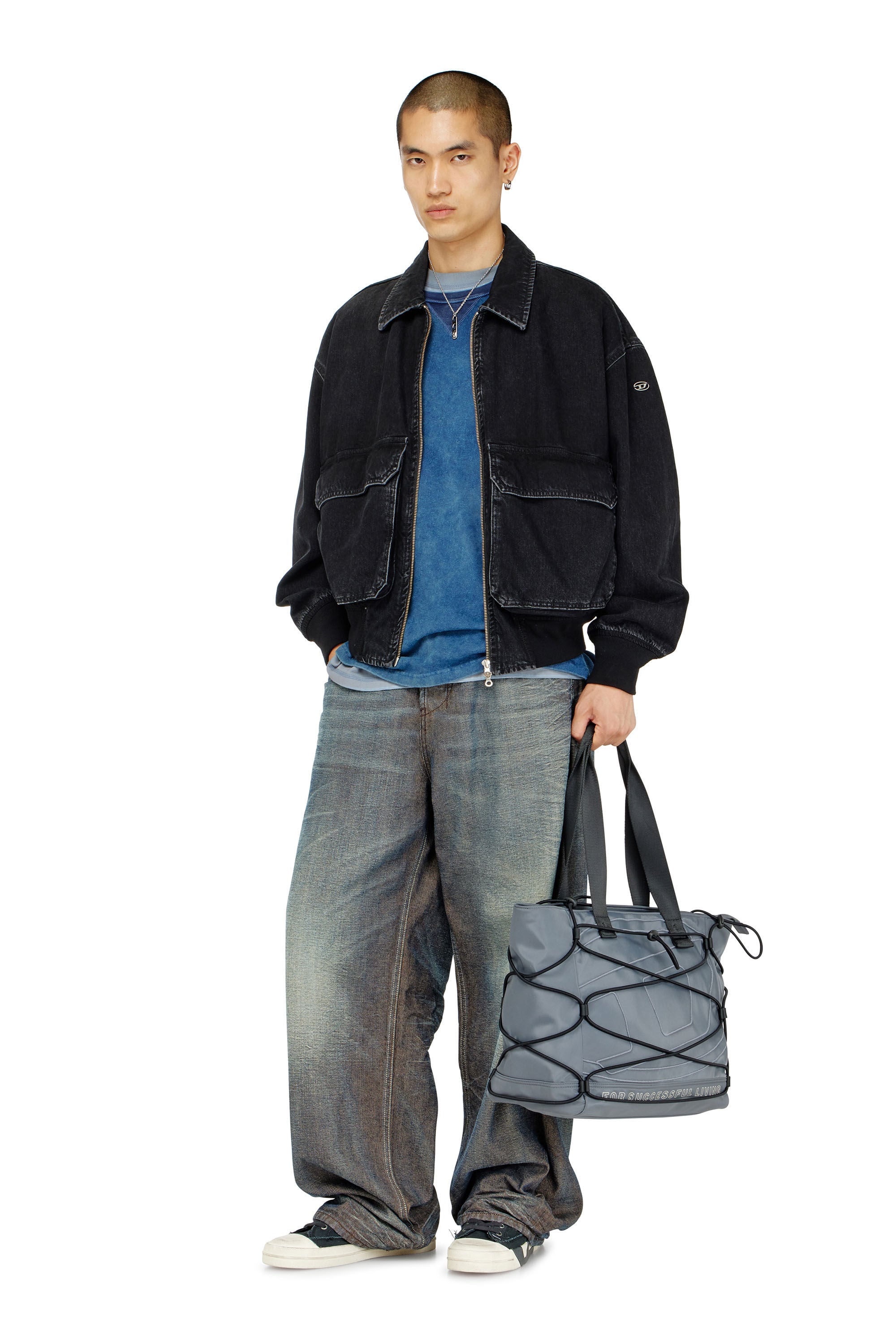 Diesel - D-KURZ, Veste en denim Mixte in Noir - 1