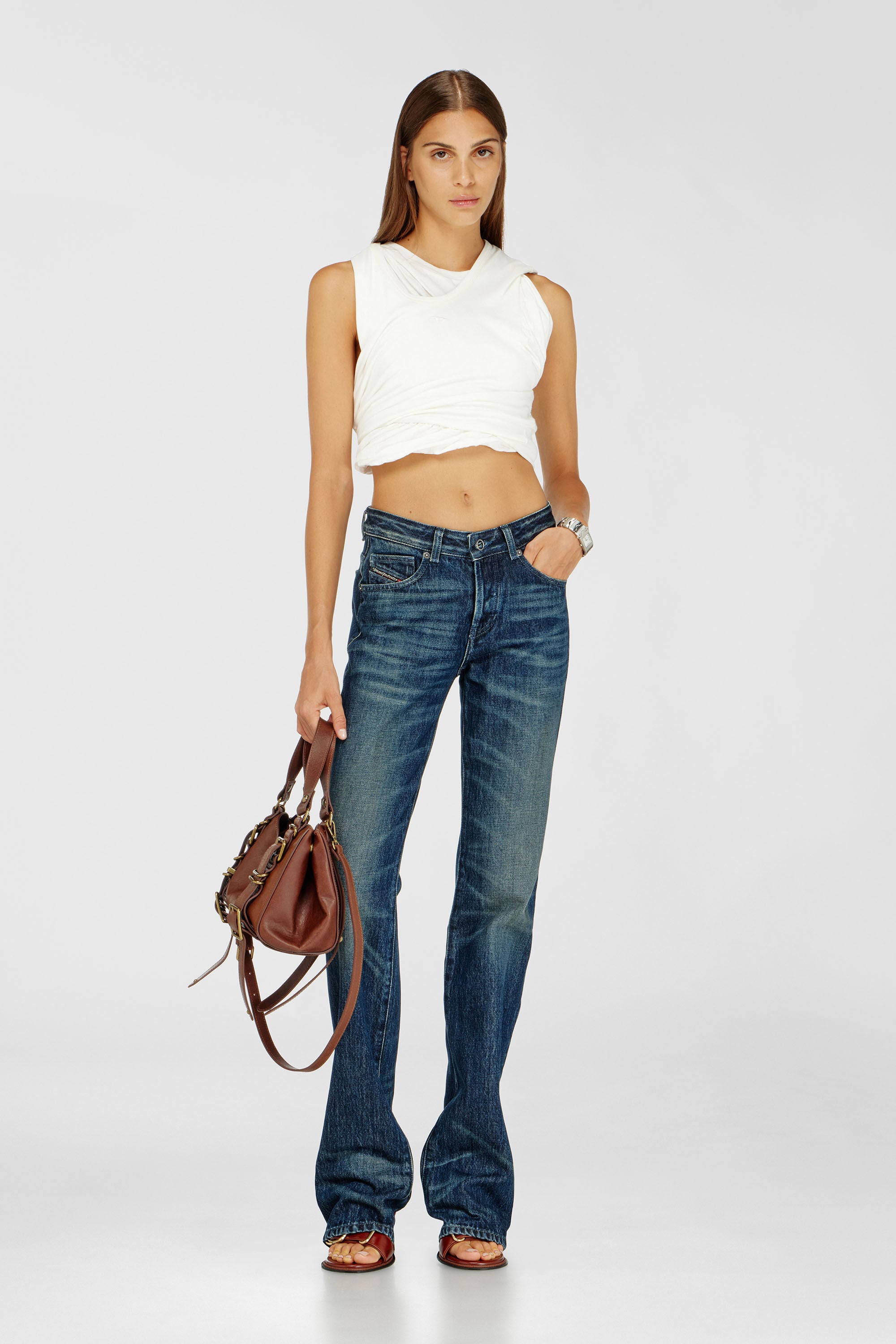 Diesel - Damen Regular Jeans D-Heel 007FZ, Dunkelblau - 3