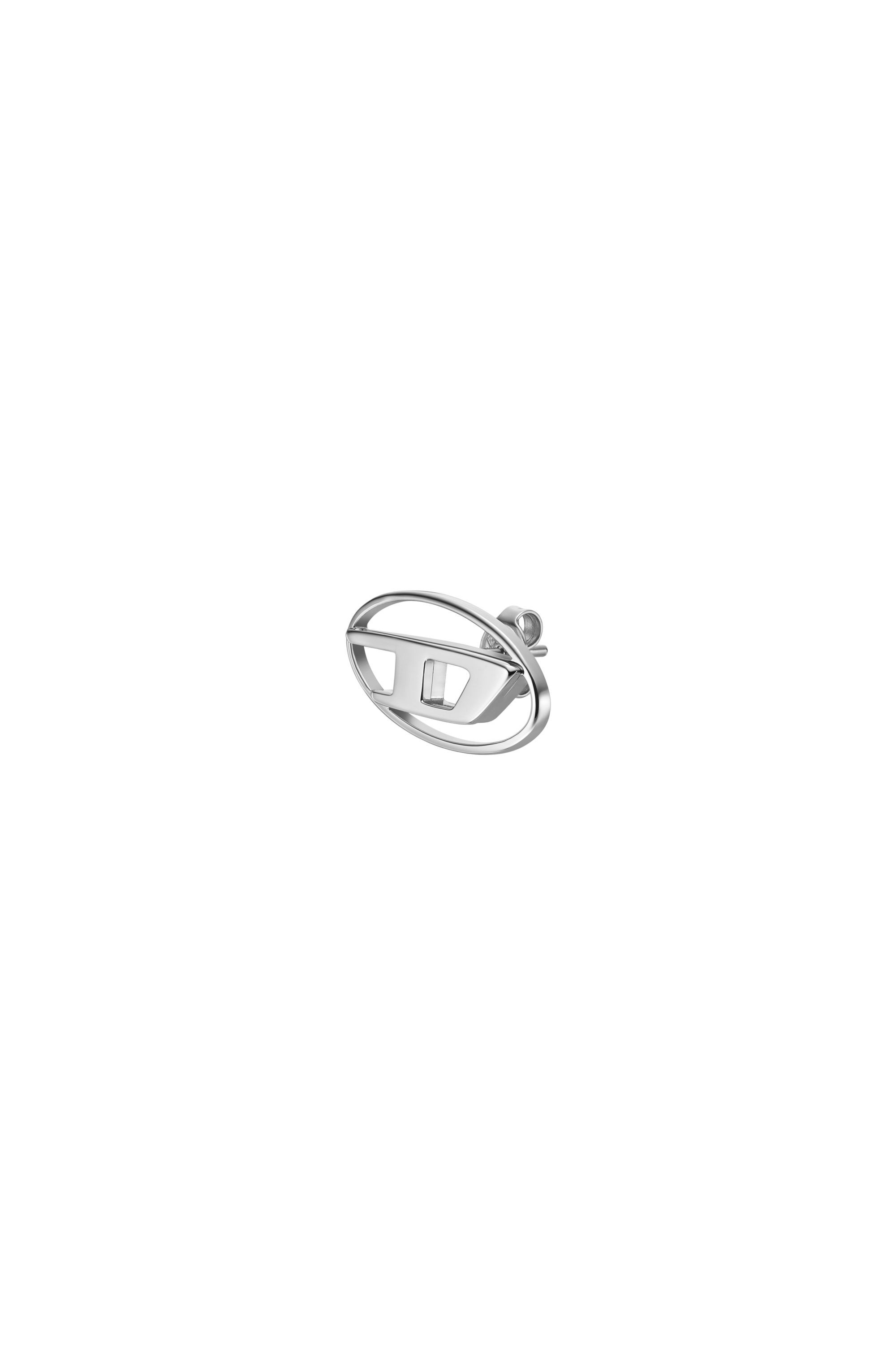 Diesel - DX1502, Orecchino a lobo in acciaio inossidabile Unisex in Argento - 1