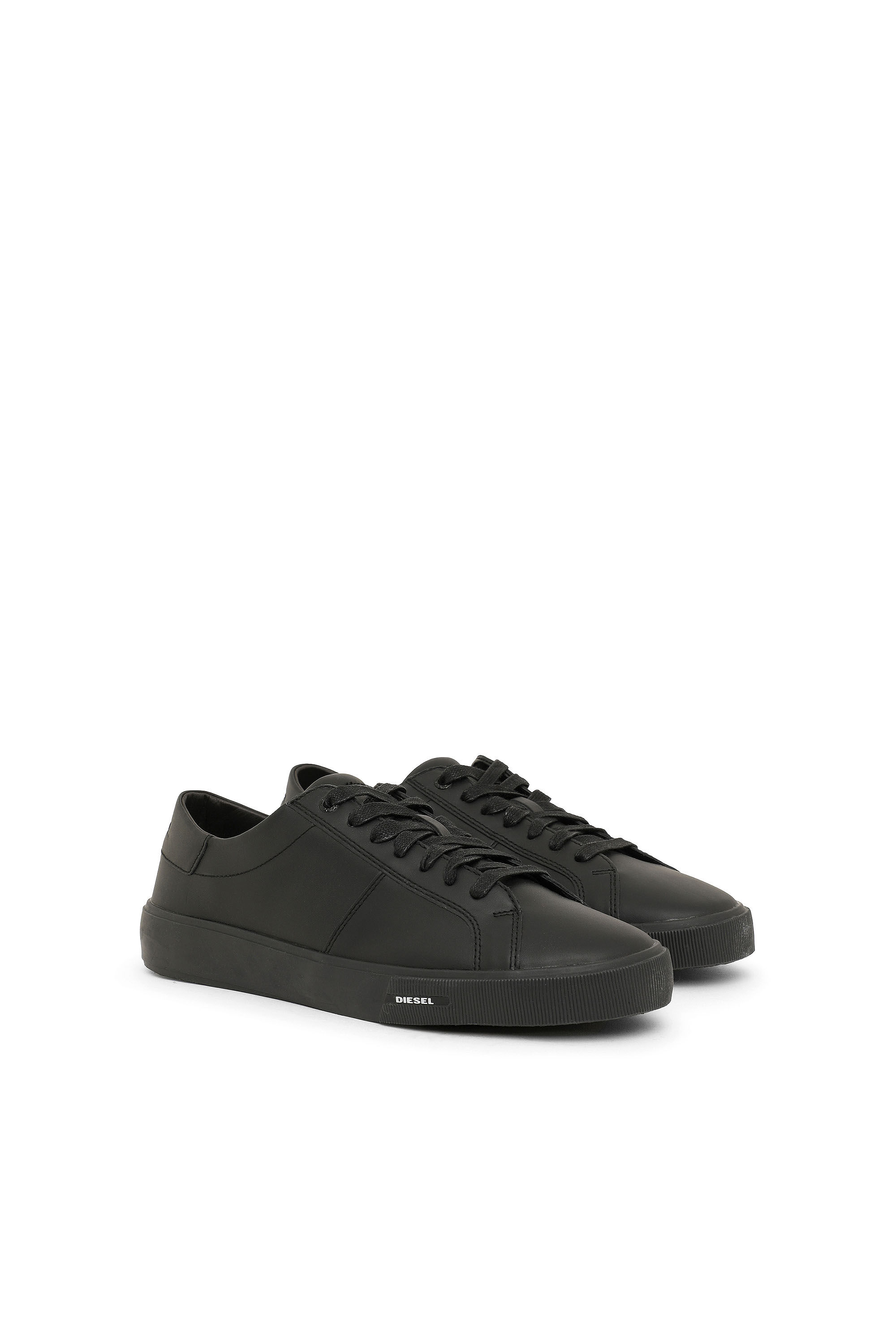 Diesel - S-MYDORI LC, Sneakers basses en cuir Homme in Noir - 2