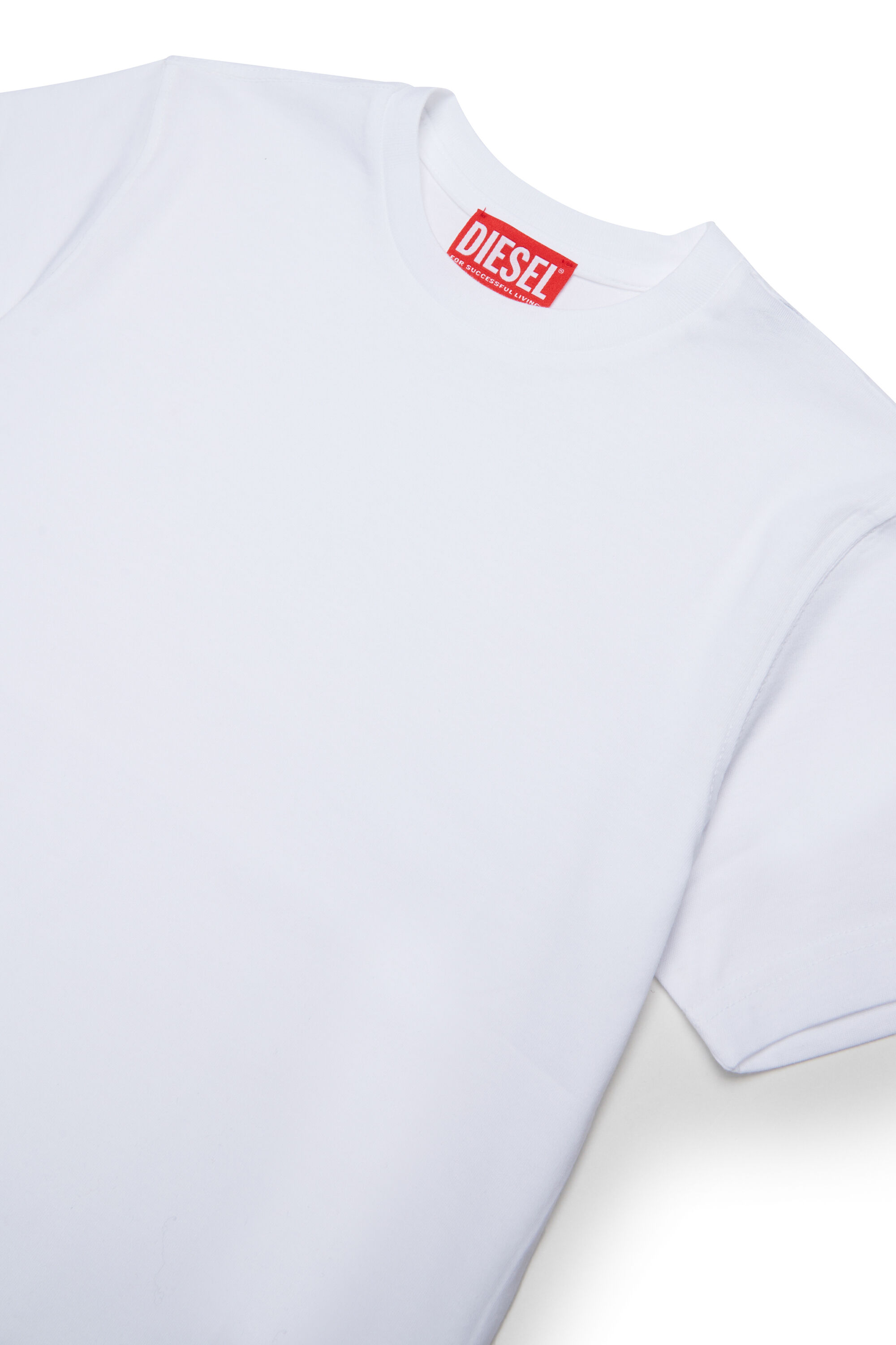 Diesel - TPRES, T-shirt avec logo d&eacute;coup&eacute; Homme in Blanc - 3