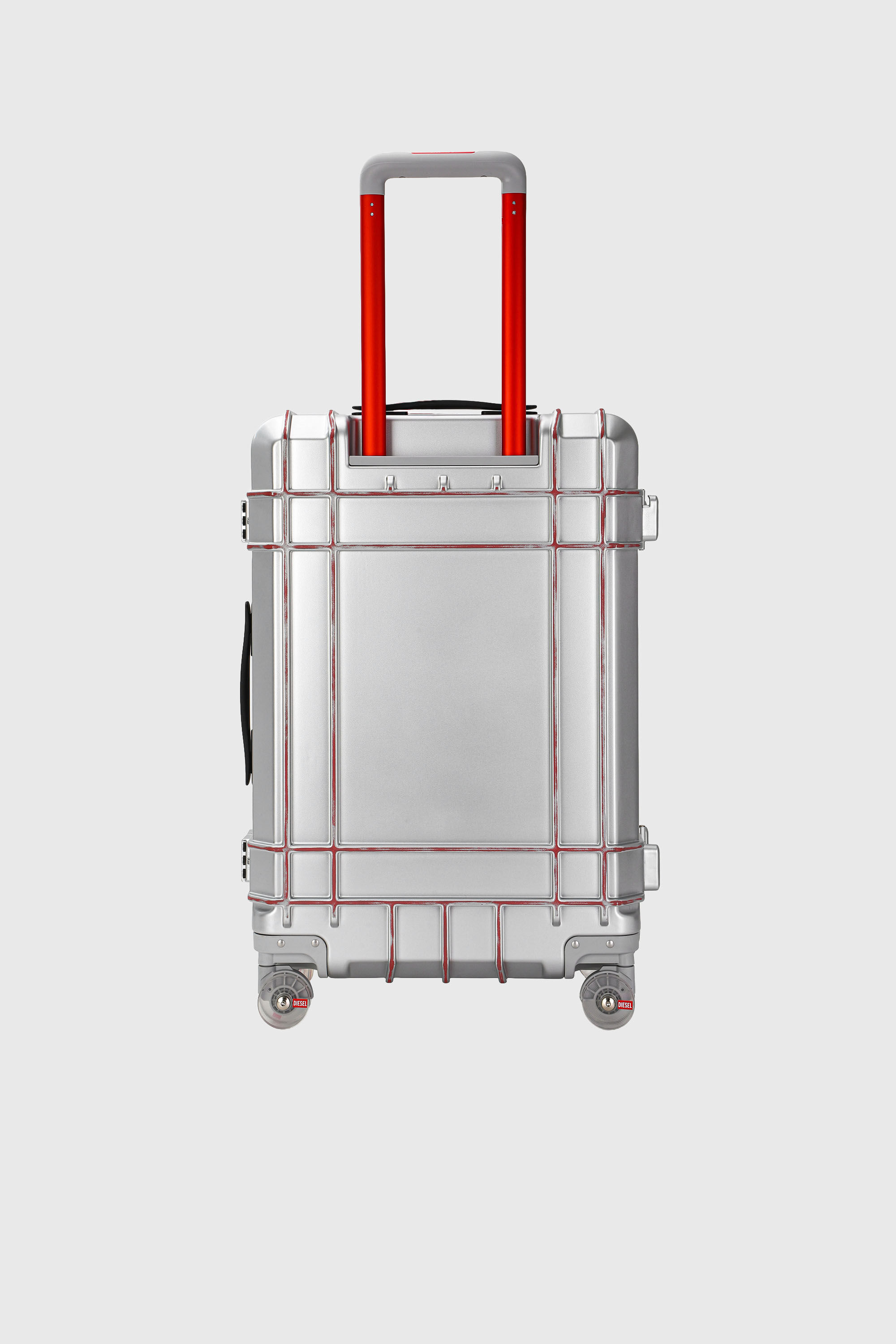 Diesel - DIESEL PC STRONG IMAGE TROLLEY- DSL003, Valigia resistente taglia M Unisex in Argento - 2